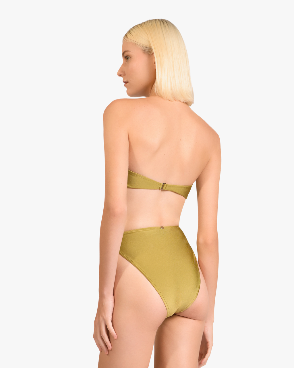 Bandeau High-Leg Bikini Set Pistachio