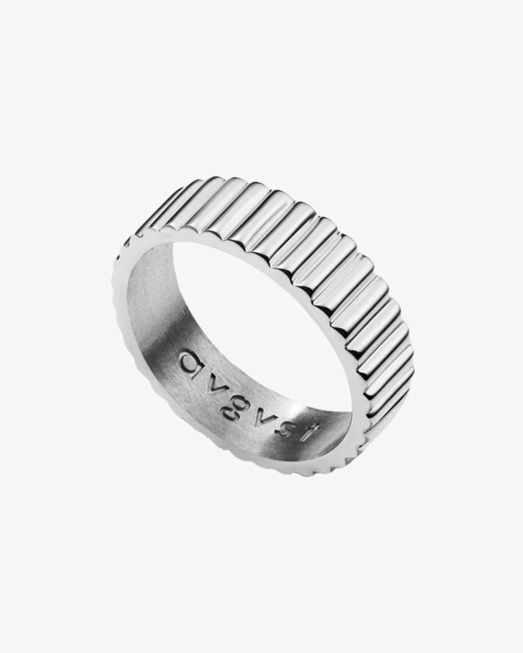 Ring Bugle Bead Narrow Silver