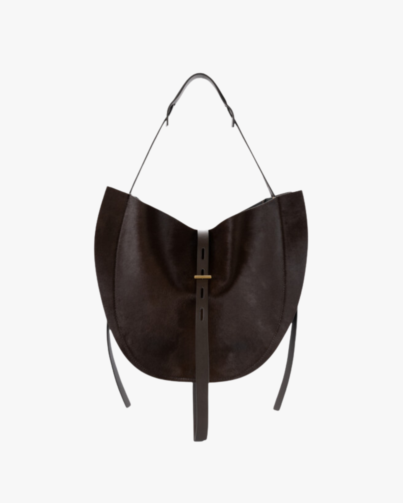 Shoulder Bag Lizzie In Pony Dark Brown