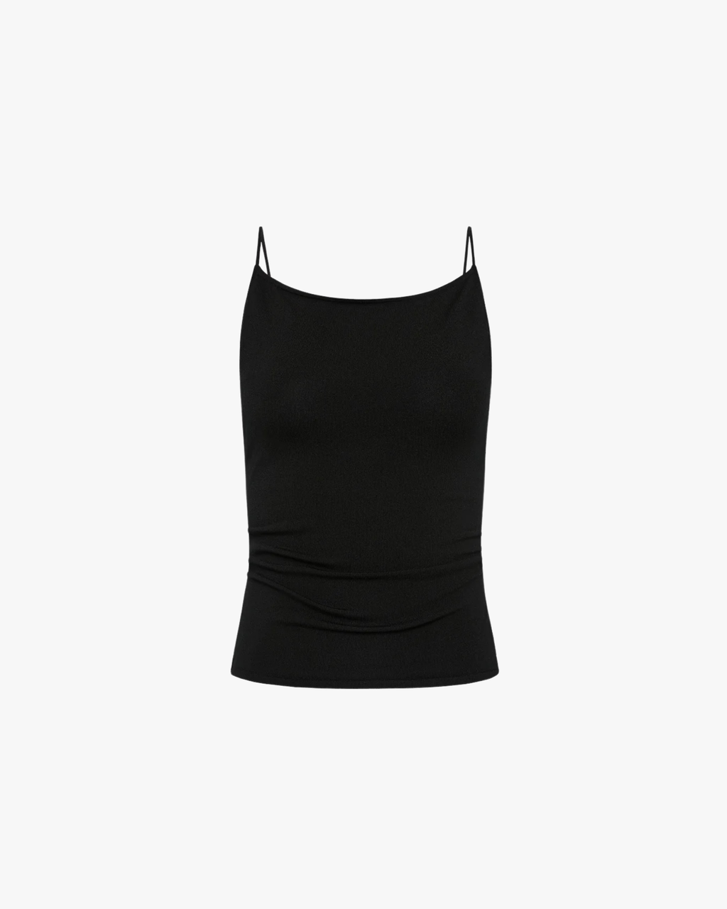 Twist Back Knit Top Black