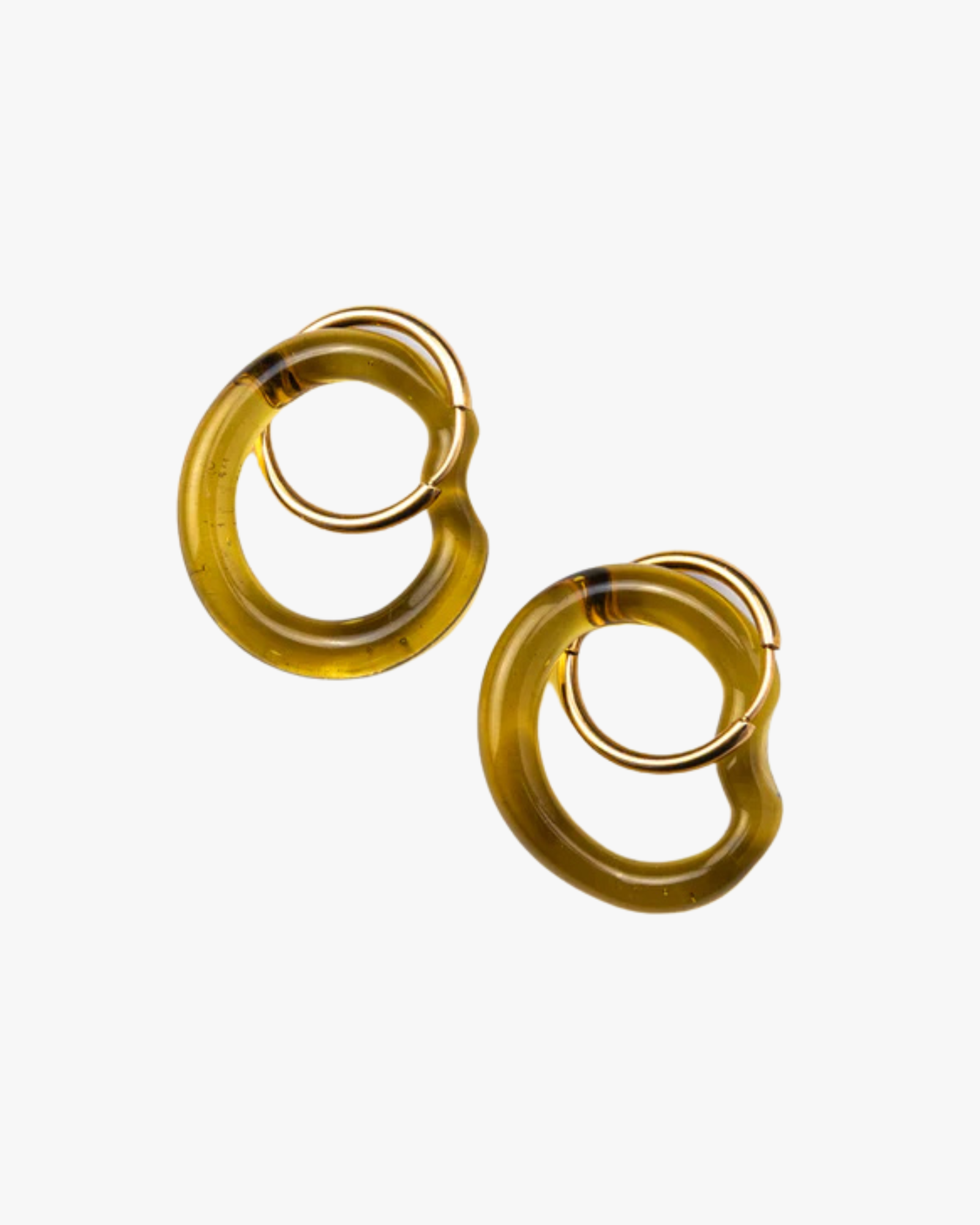 Earrings Amebas Amber