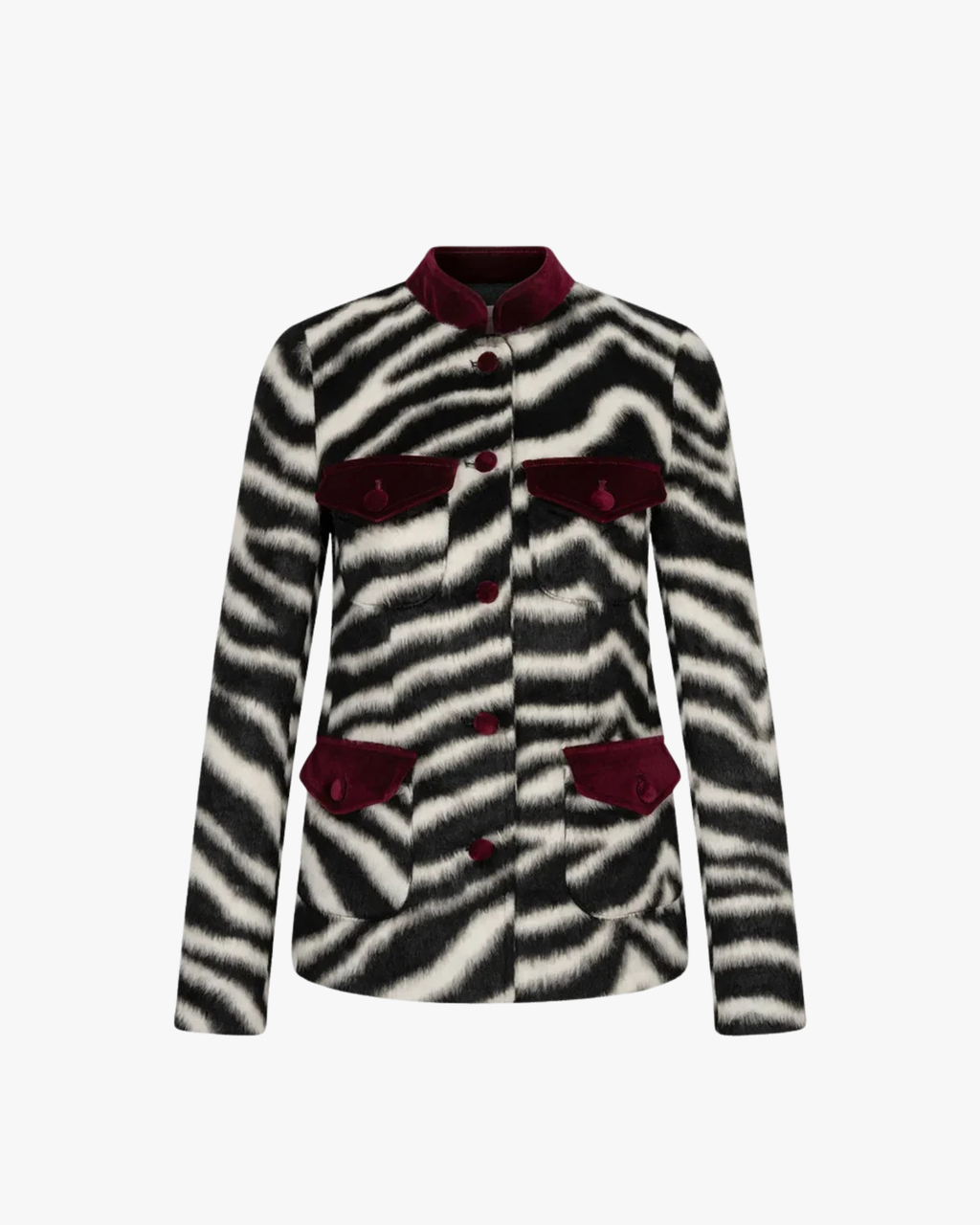 Faux-Fur Jacket Zelda Zebra