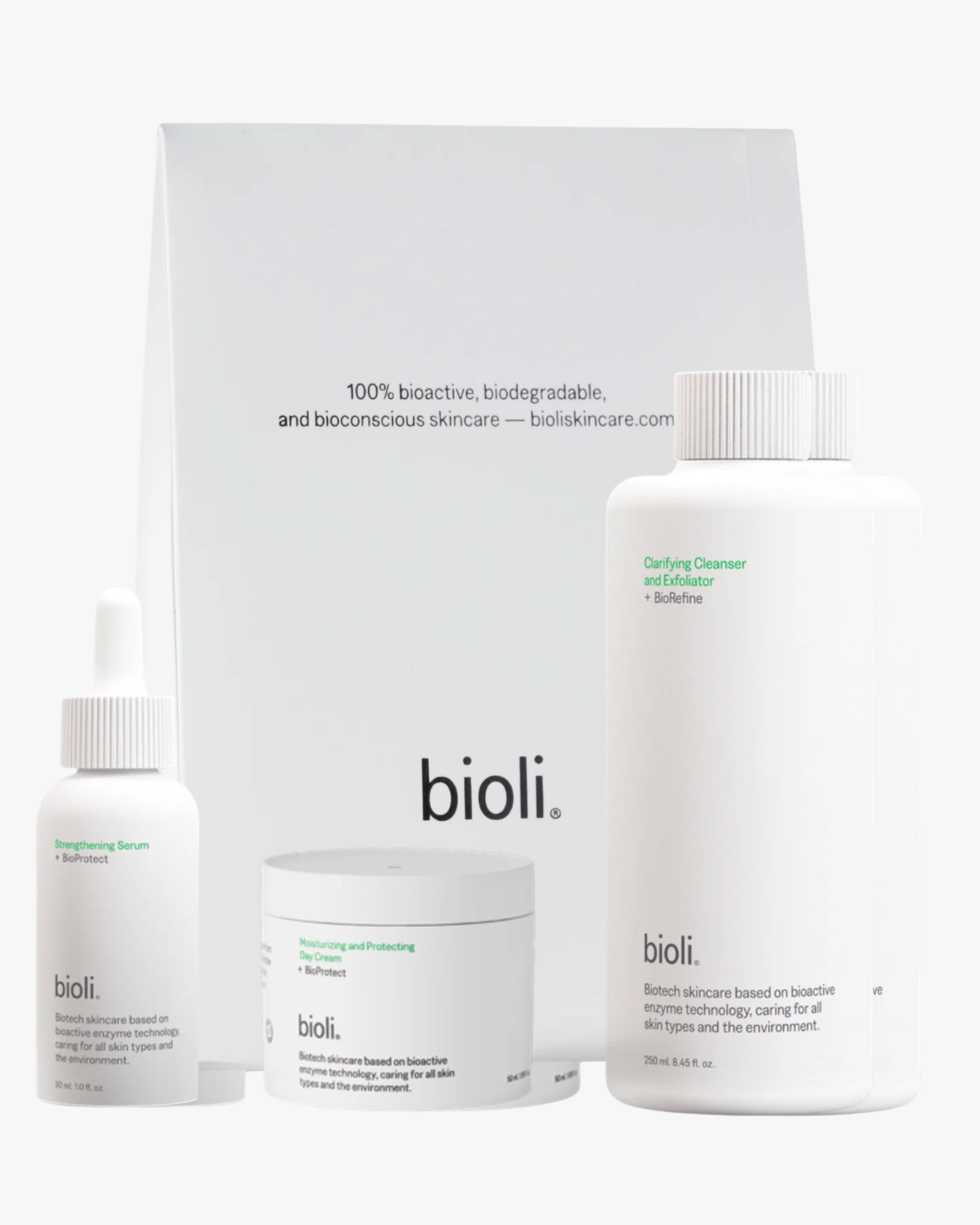 Trio: Cleanser + Serum + Day Cream