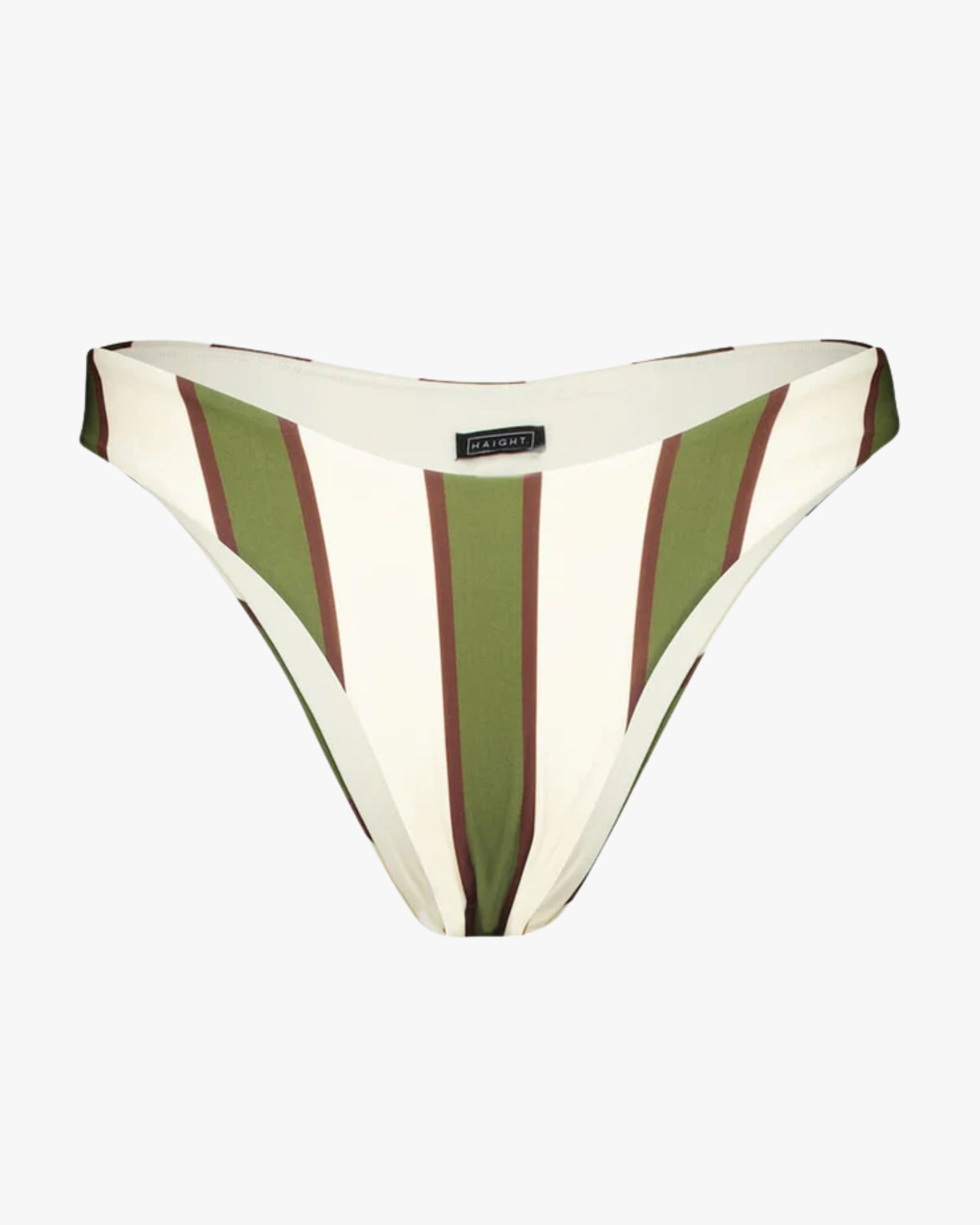 Bikini Bottom Leila Olive Stripes