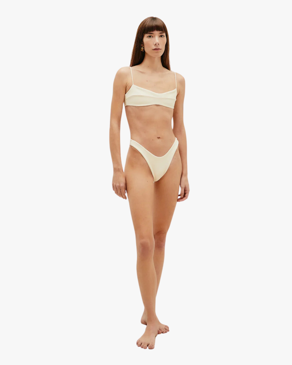 Ribbed Leila Bottom White Clay