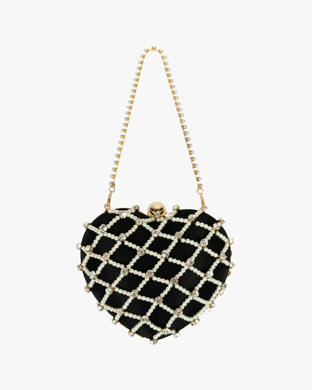 Handbag Cupido Eterea Pearls Black