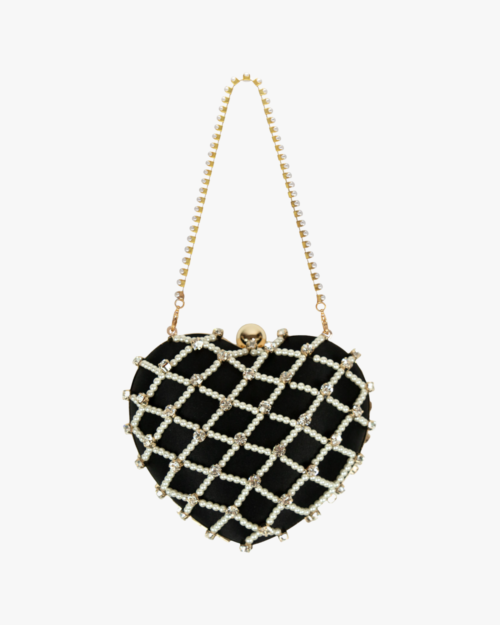 Handbag Cupido Eterea Pearls Black