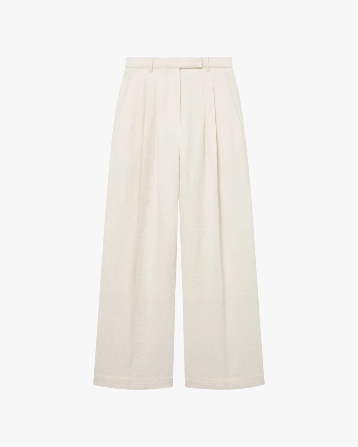 Pleated High-Rise Trousers Pemma Ivory