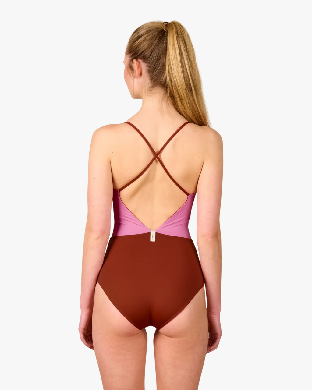 Summersuit Onepiece Reversible Chocolate and Lilac