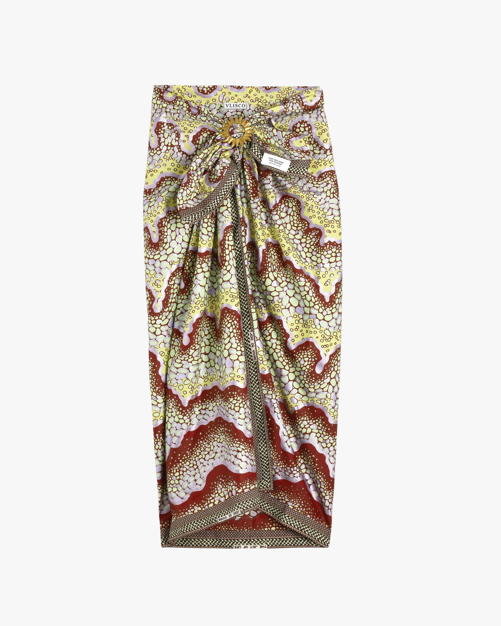 Pareo Skirt Bubble Waves Print