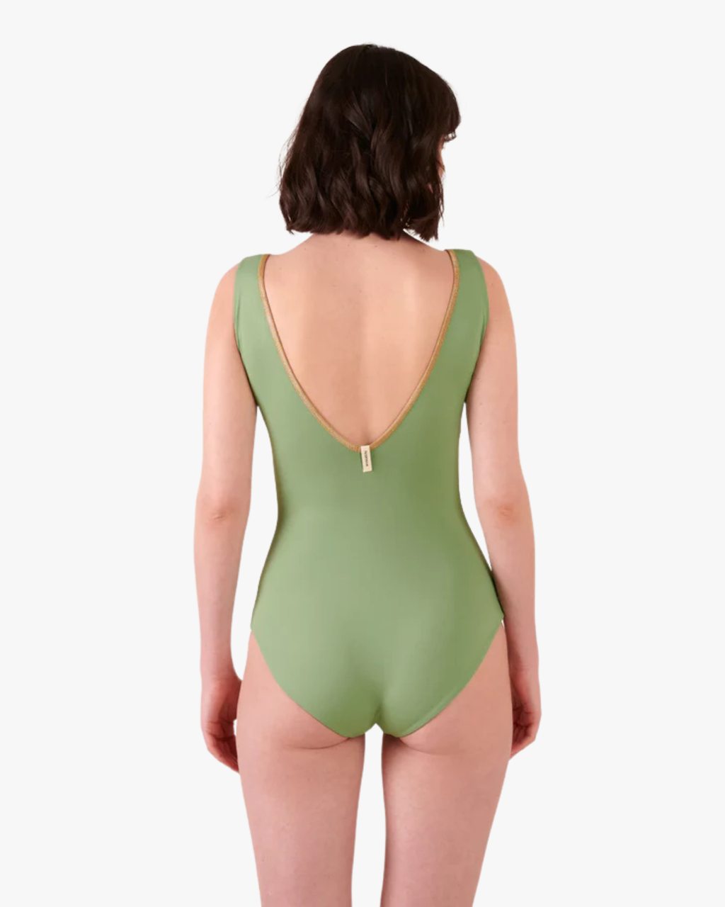 Purebody One Piece Swimsuit Reversible Pine-Basil