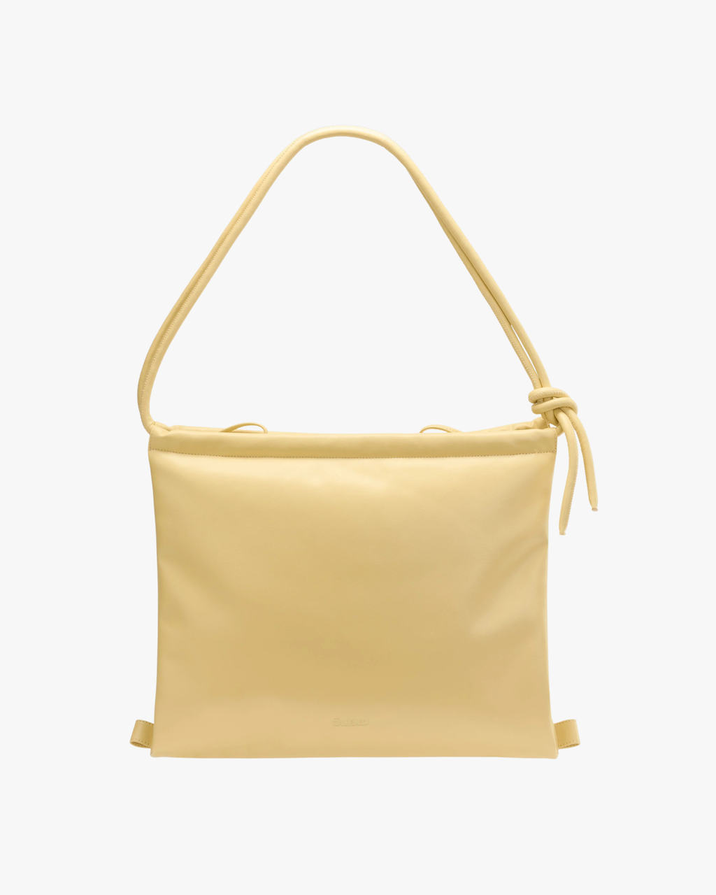Vegan Leather Crossbody Bag Butter Yellow