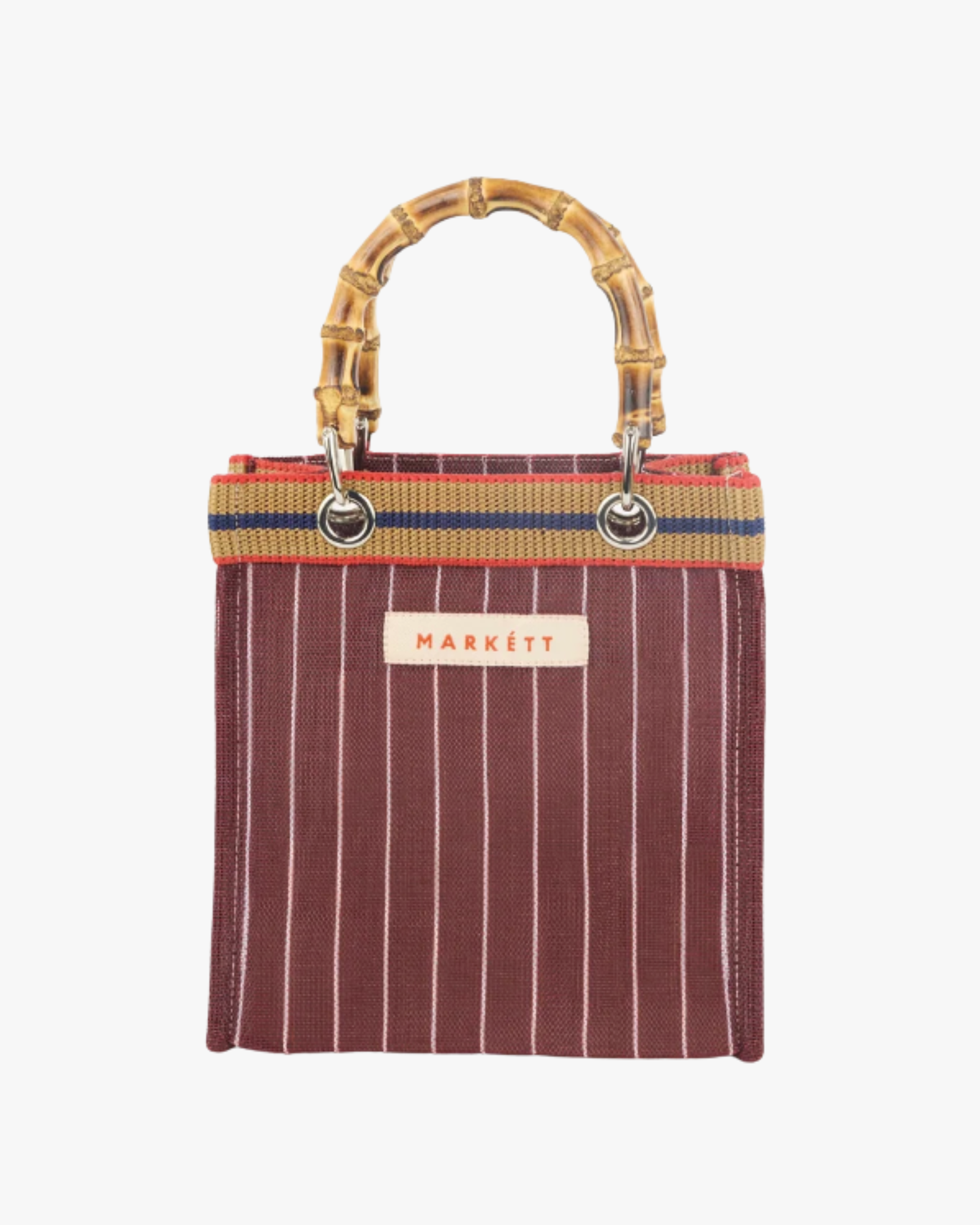 Mini Bag With Bamboo Handle Vineyard