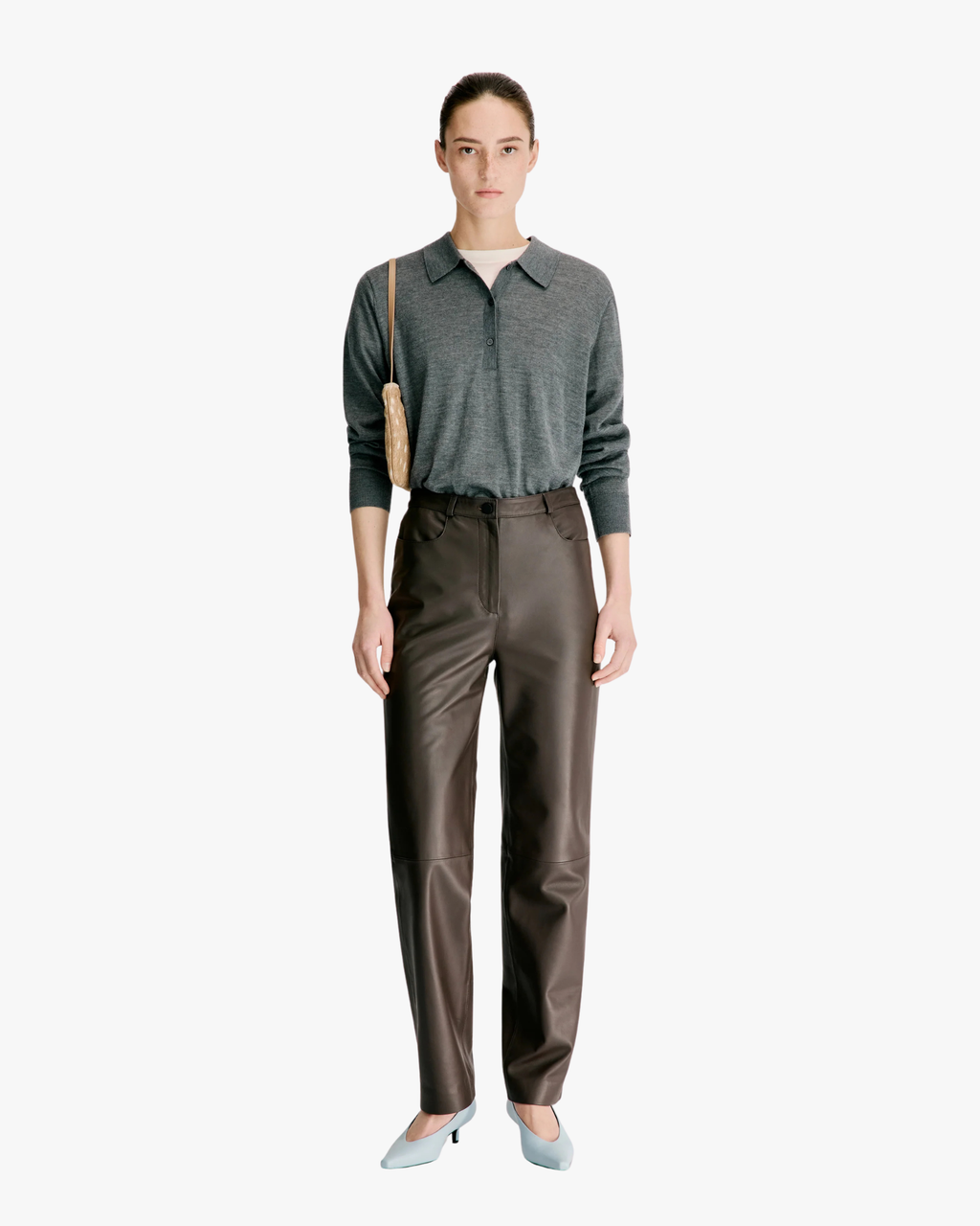 Pant  Straight Leg Cobe Brown