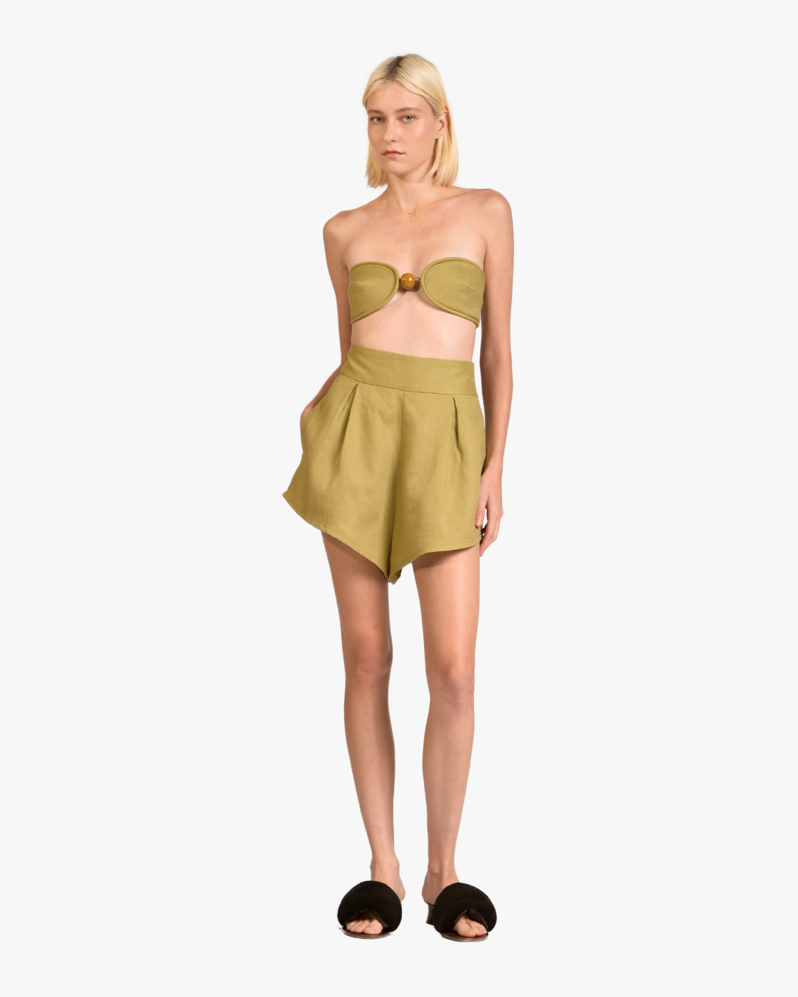Solid Shorts Pistachio