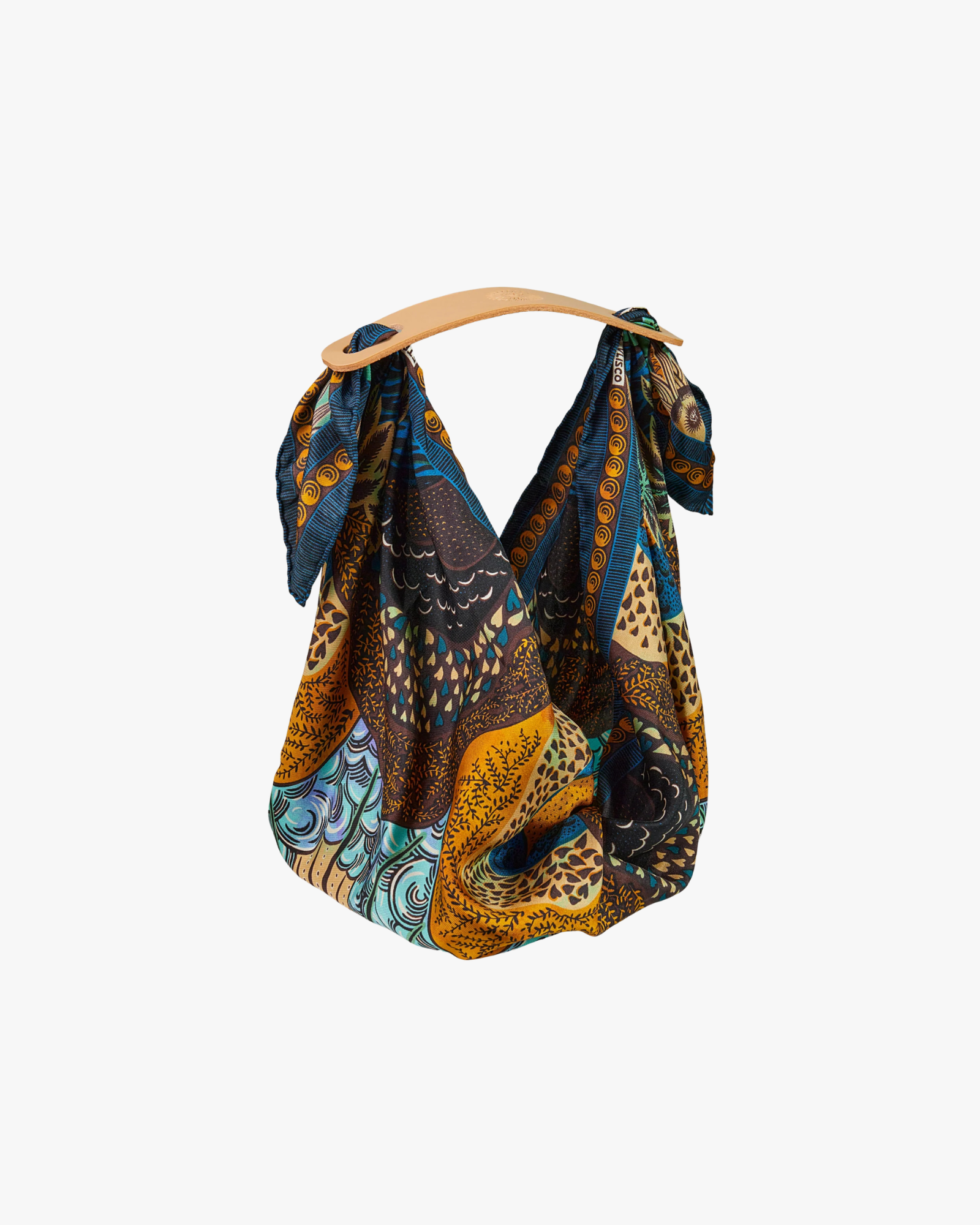 Scarf With Leather Handle Eternal Sun Blue