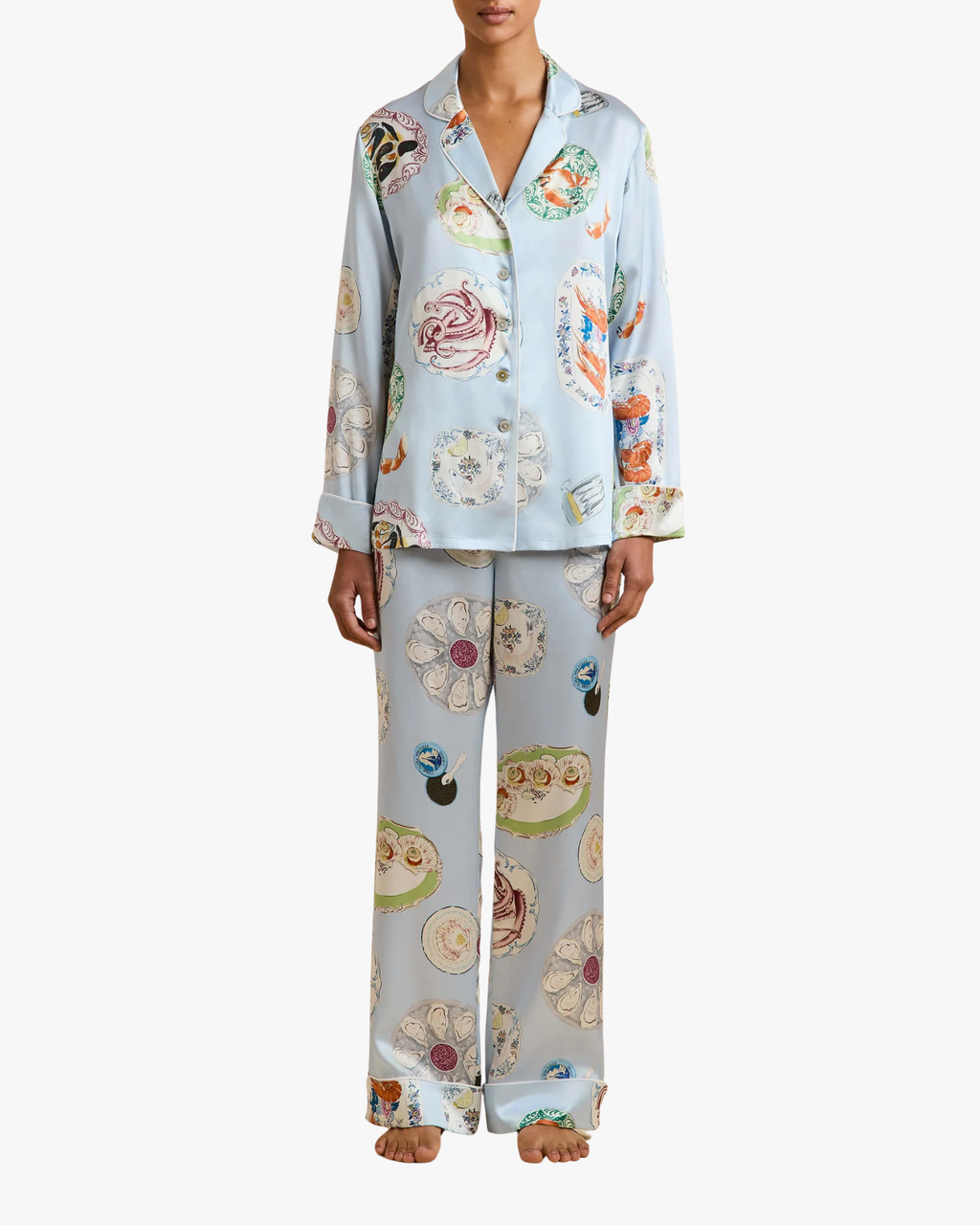 Lila Cadiz Pyjamas Blue Seafood