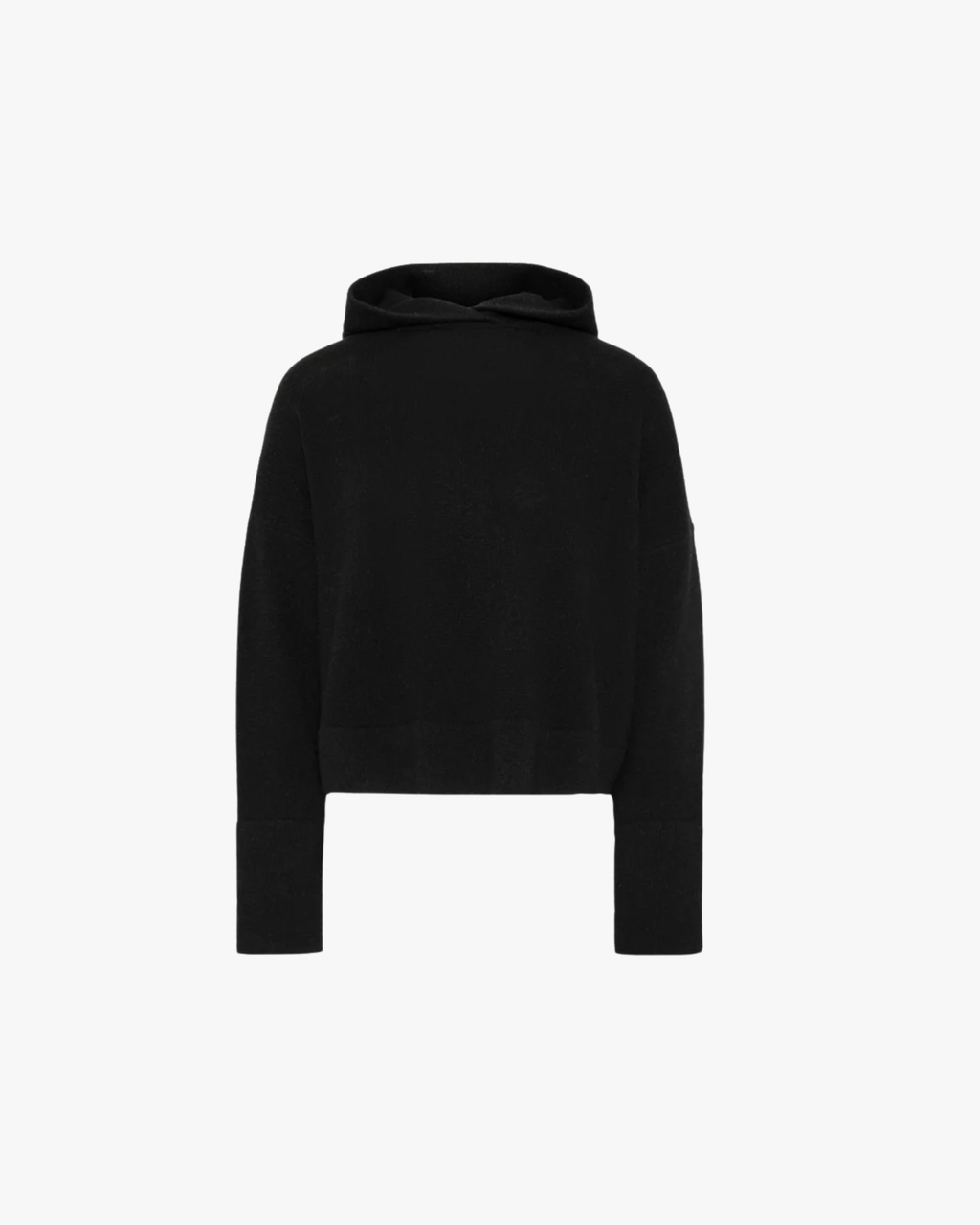 Cashmere Merino Hoodie Everyday Black