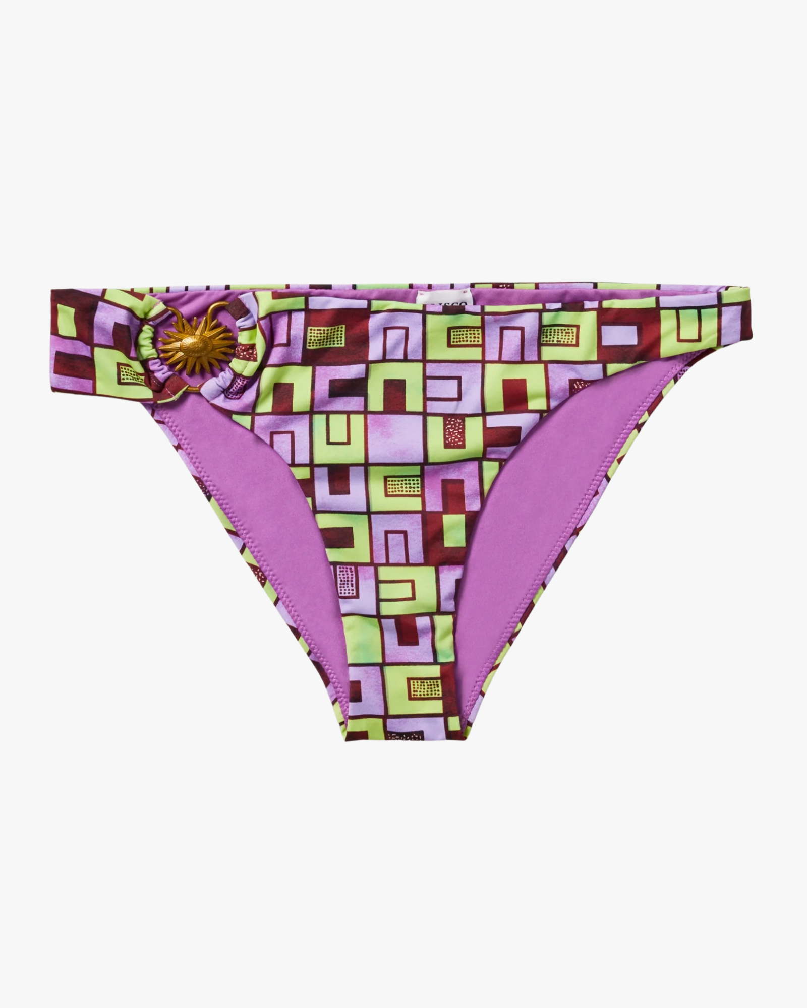 Deep Water Bandeau Bottom Boxes Print