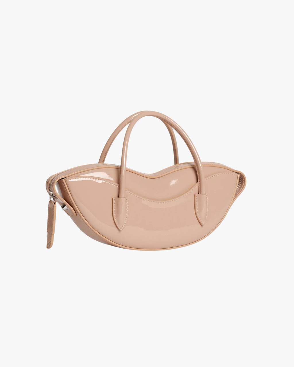 Handle Bag Nude Vinyl Mini Lips