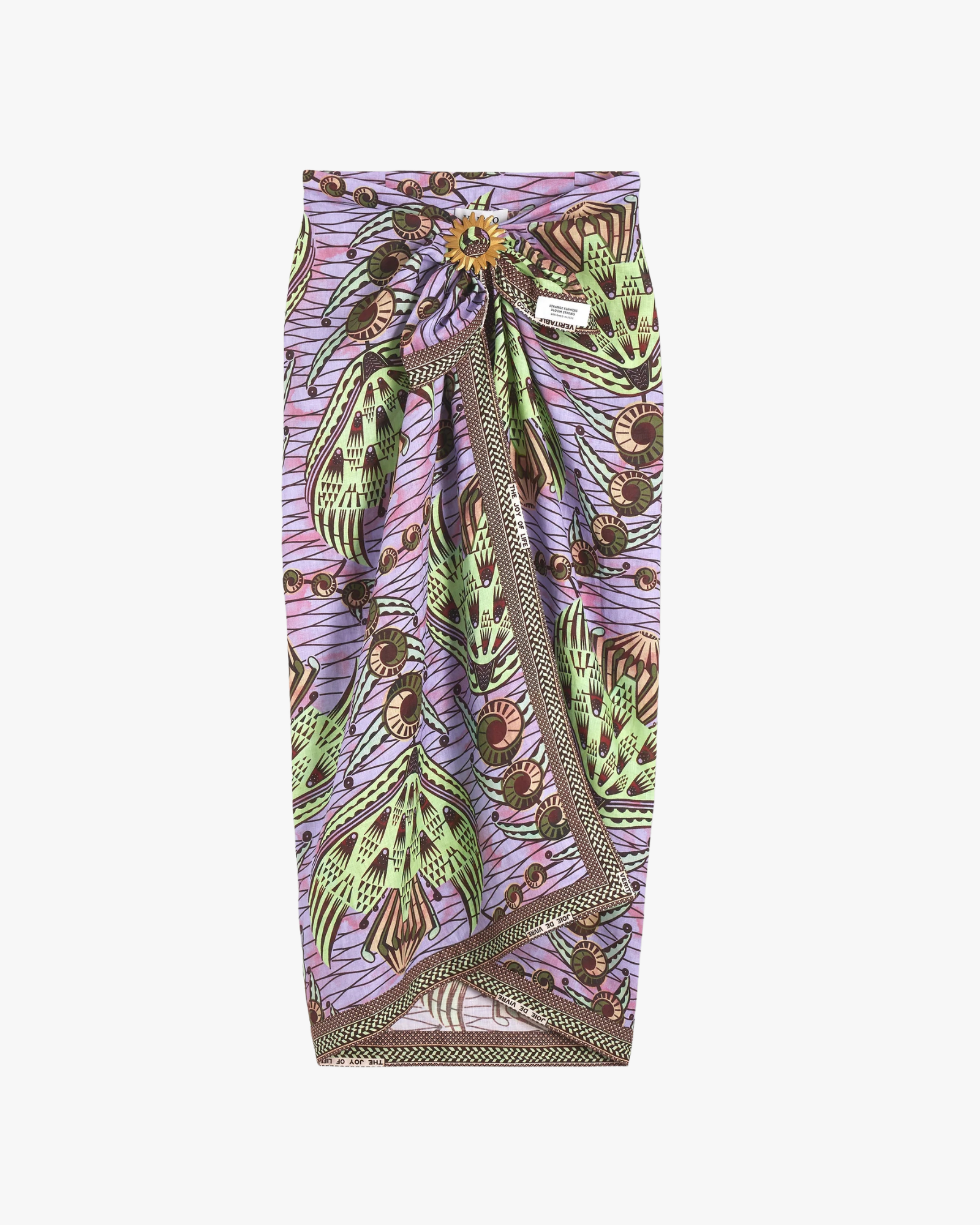 Pareo Skirt Strange Flowers Print
