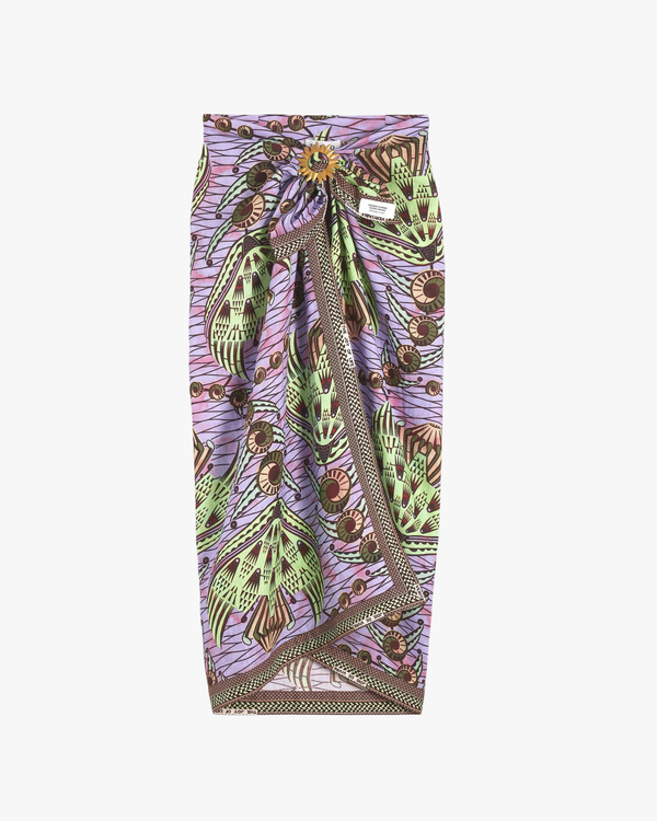 Pareo Skirt Strange Flowers Print