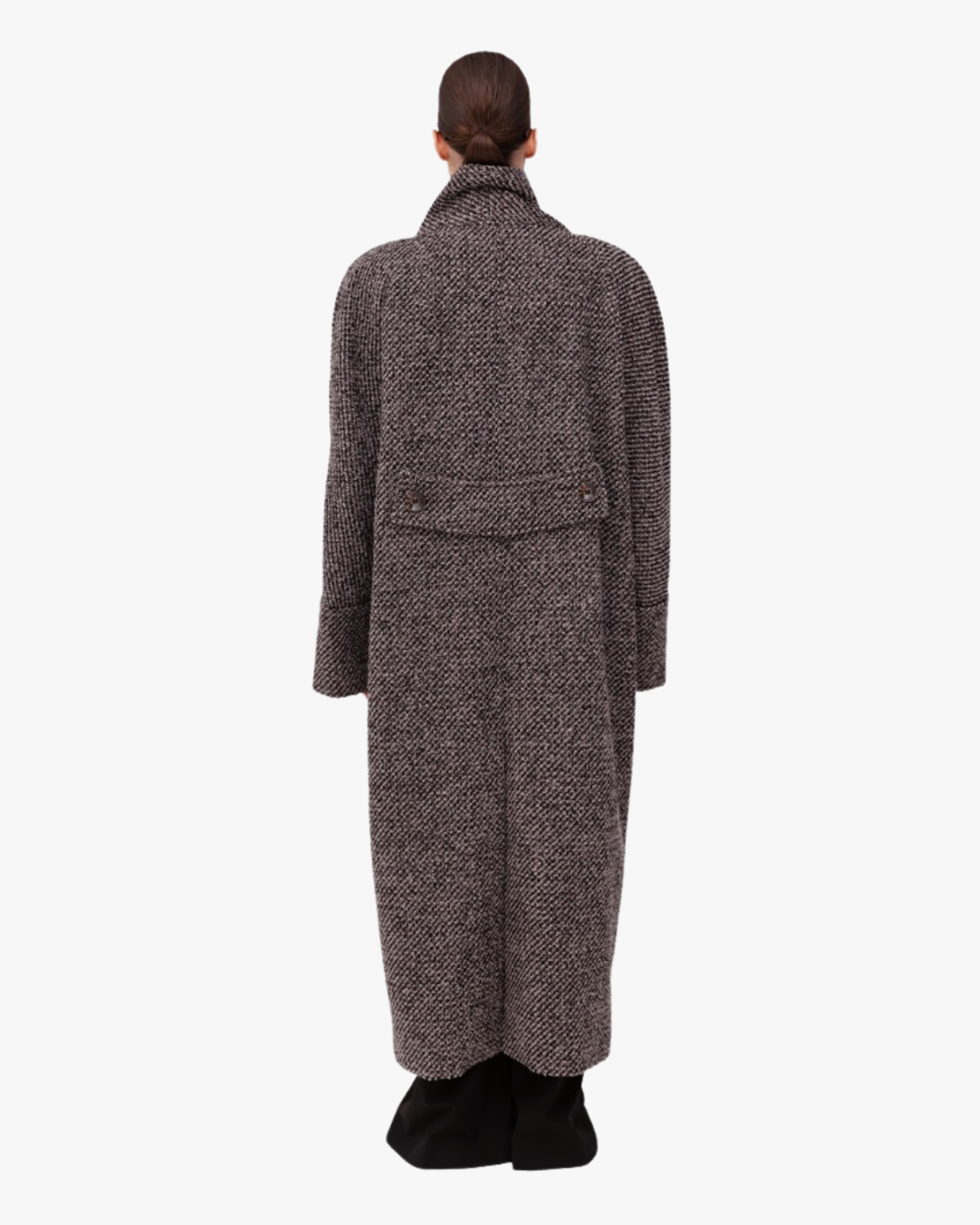Long Coat Asymemetric In Brown