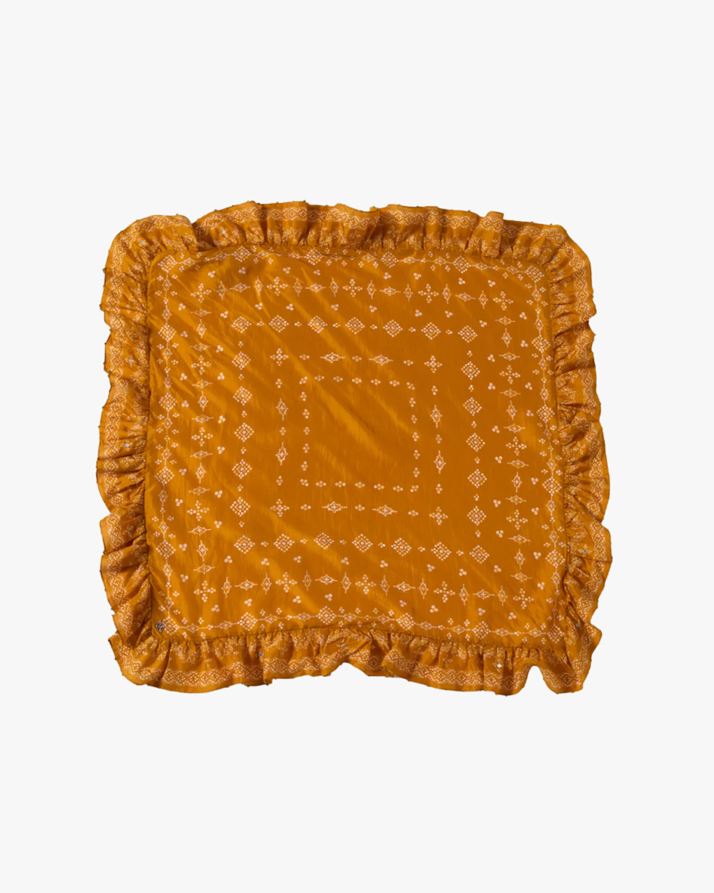 Reena - The All Over Bandhani Print Silk Golden Yellow