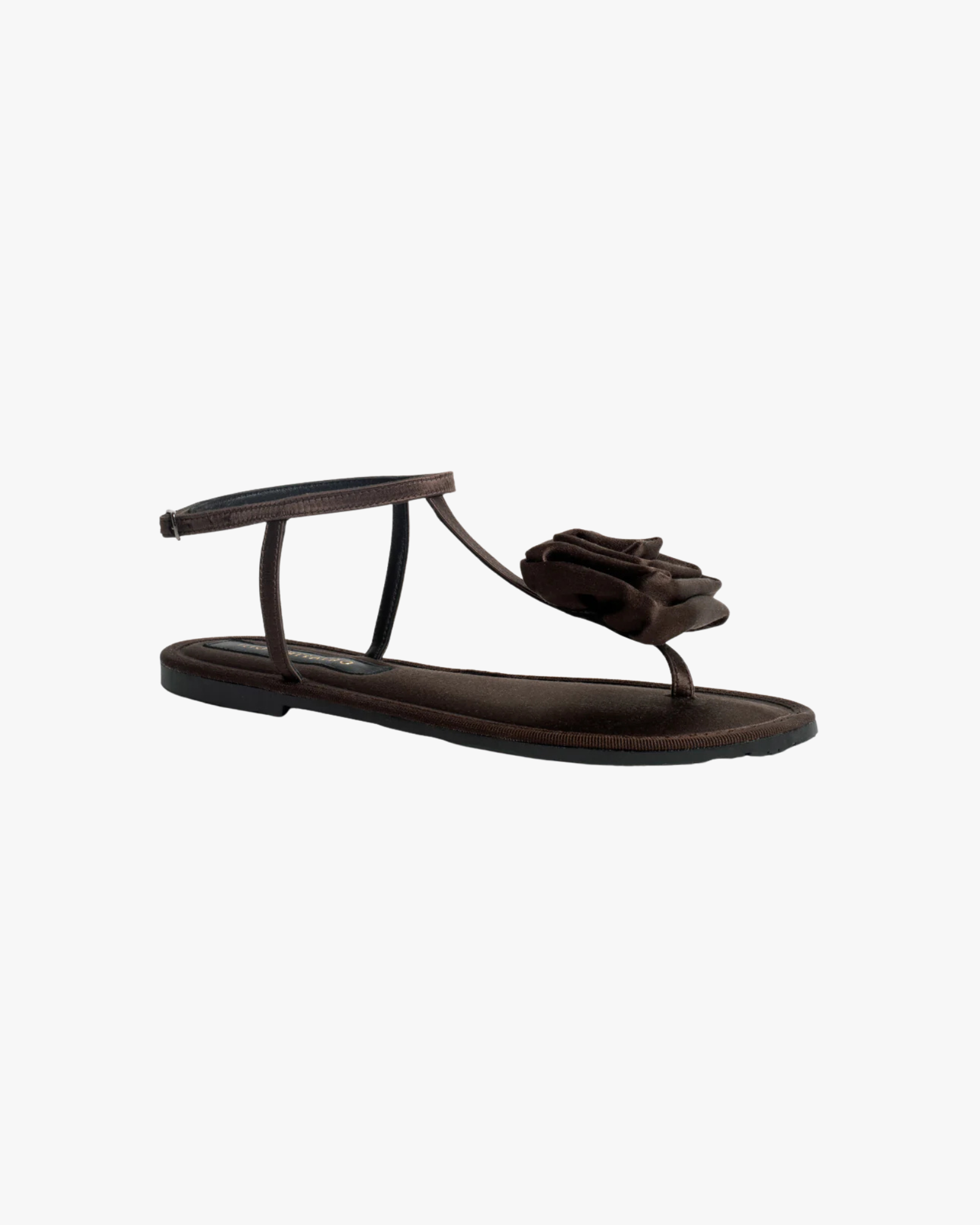 Ortigia Flat Sandal Chocolate