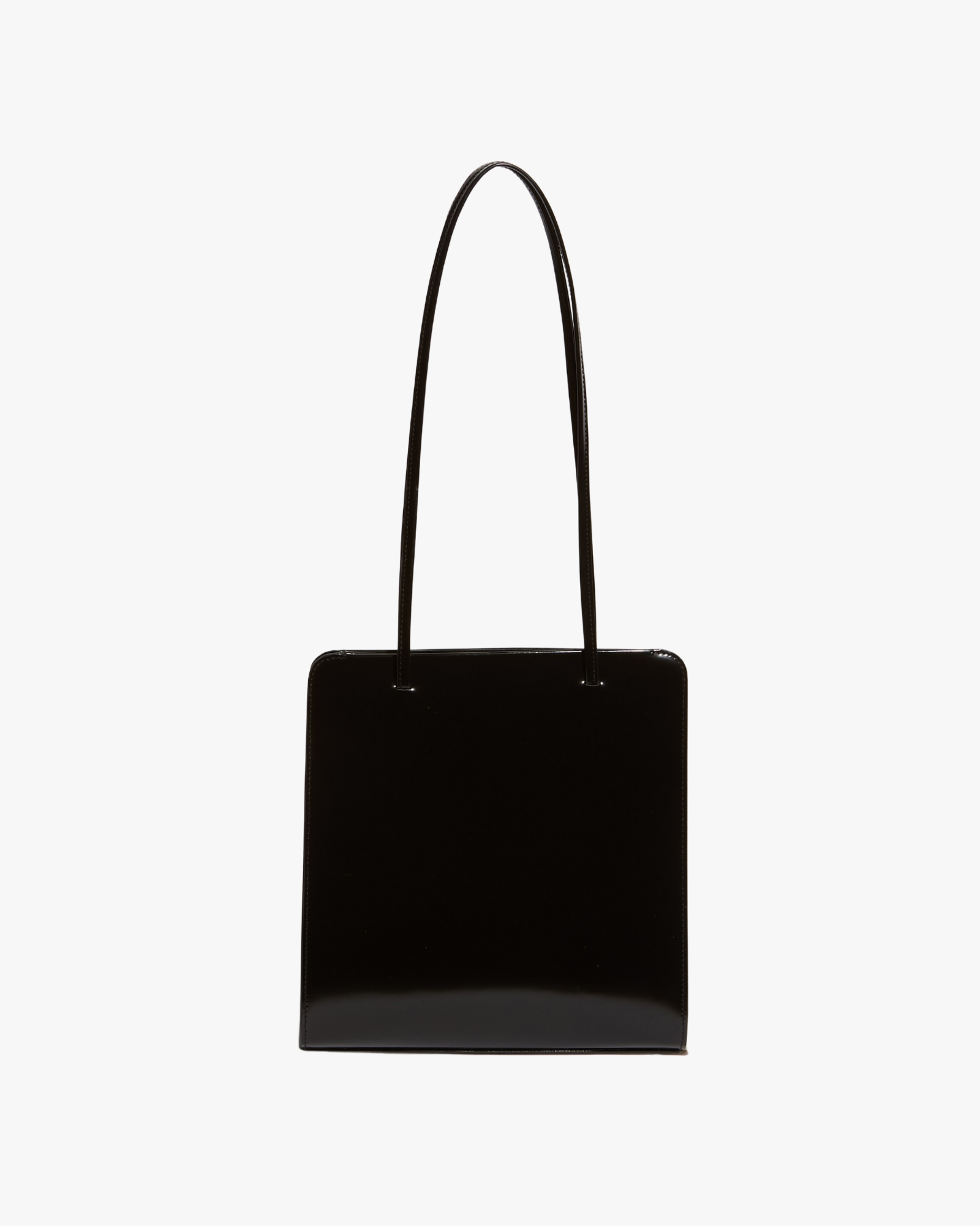 Tote Bag Lisse Spazzolato Noir