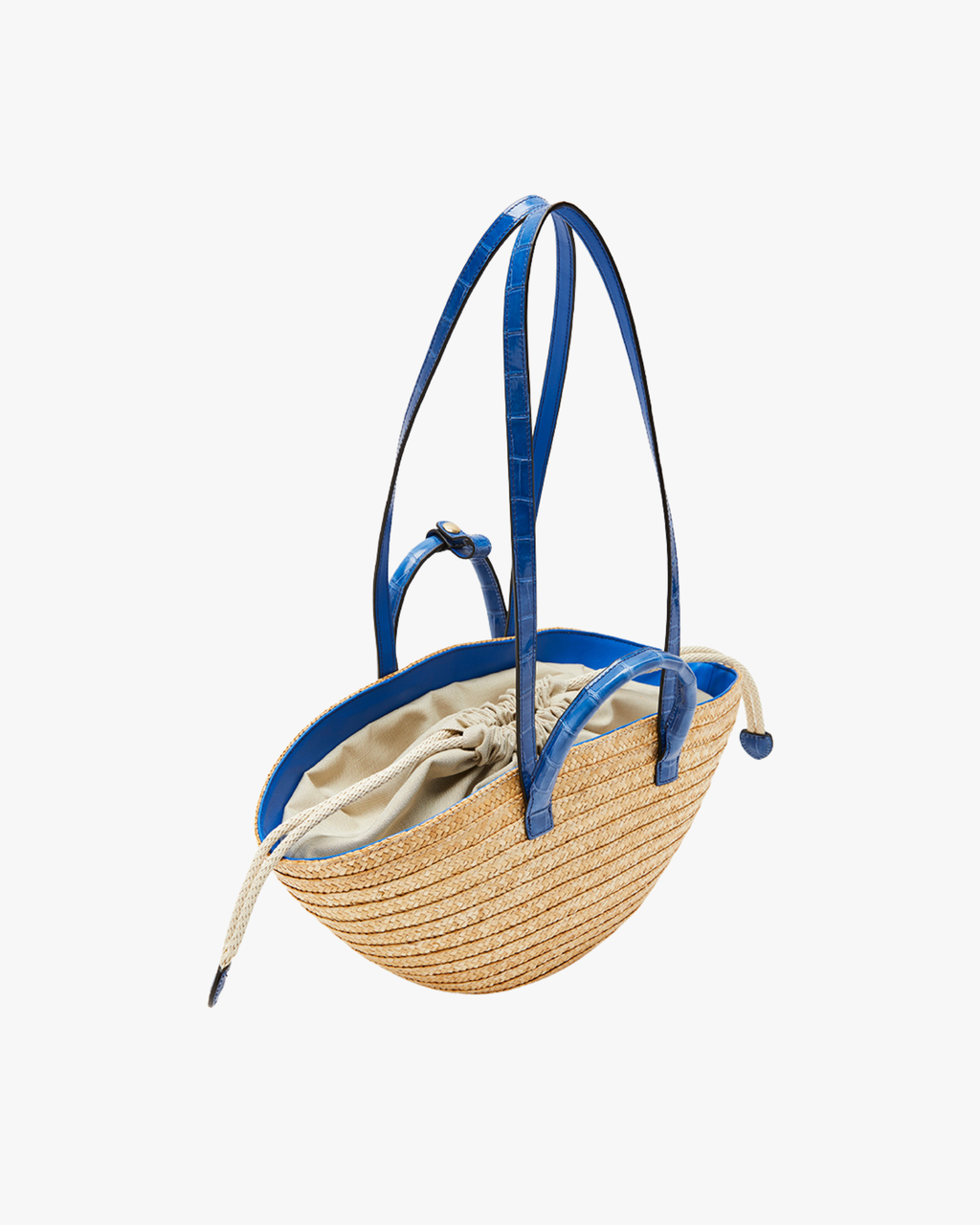 Le Petit Panier Shiny Sky Blue Shoulder Bag