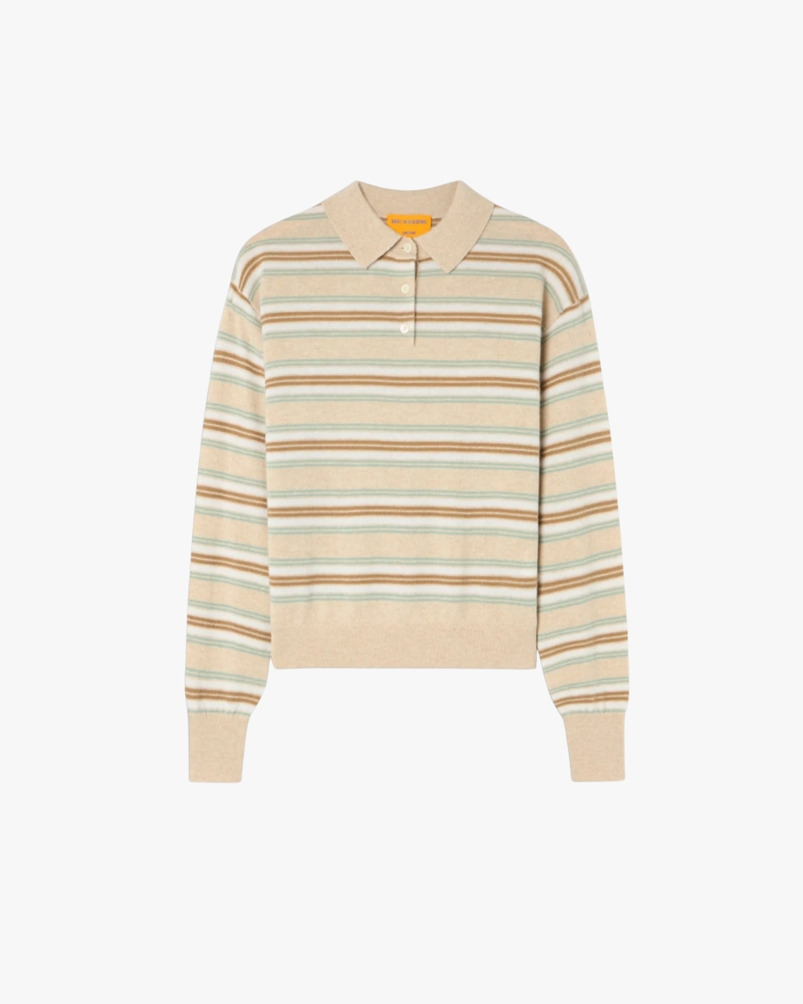 Polo Sweater Collegiate Stripe Stone