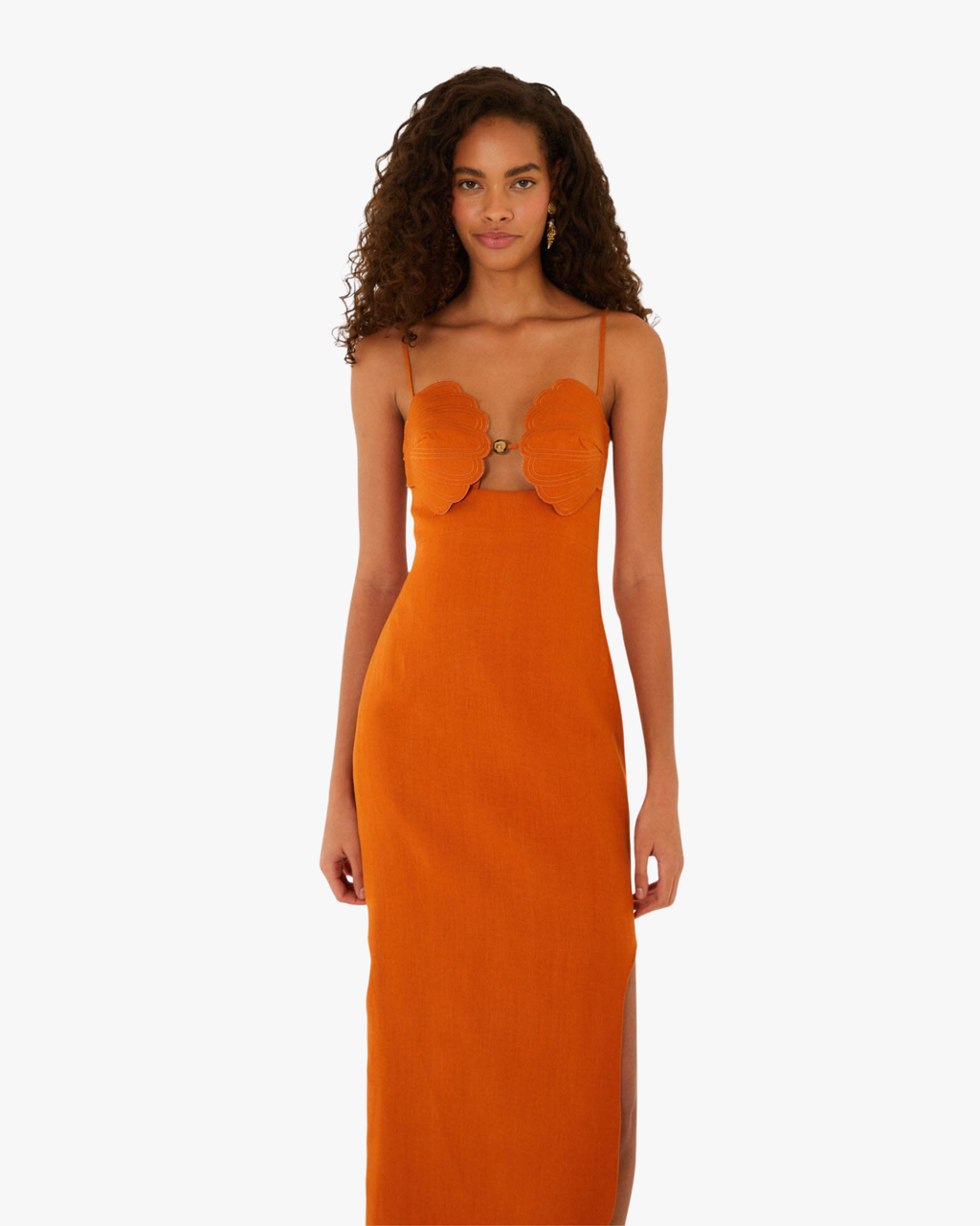 Midi Dress Sleeveles Terracota