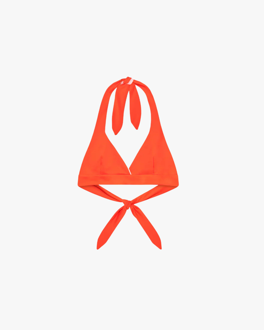 Neckholder Top Bikini Top Triangle Reversible Orange Pink