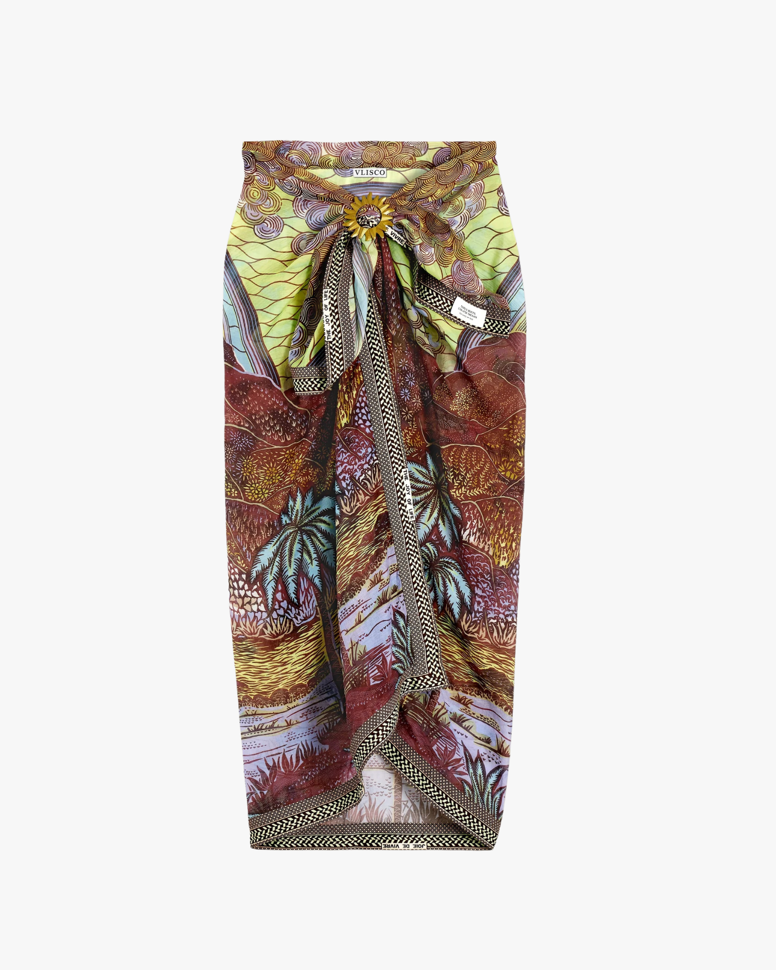 Skirt Rainbow Print Pareo