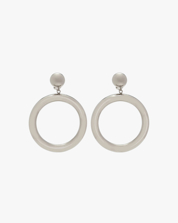 Earrings Icon Circle Palladium