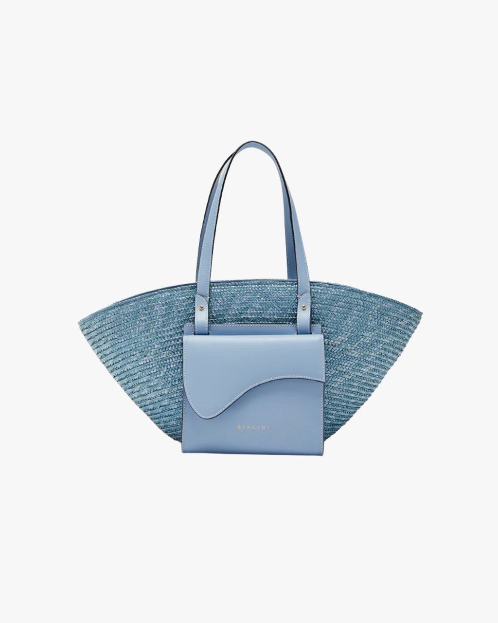 Le Grand Panier Light Blue Shoulder Bag
