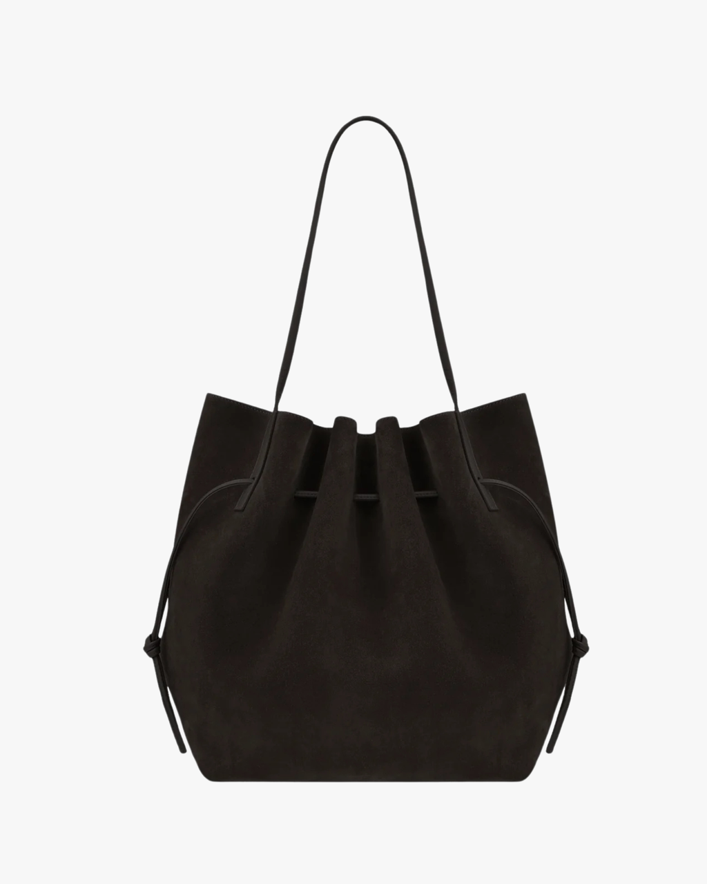 Drawstring Tote Scallop Ganache