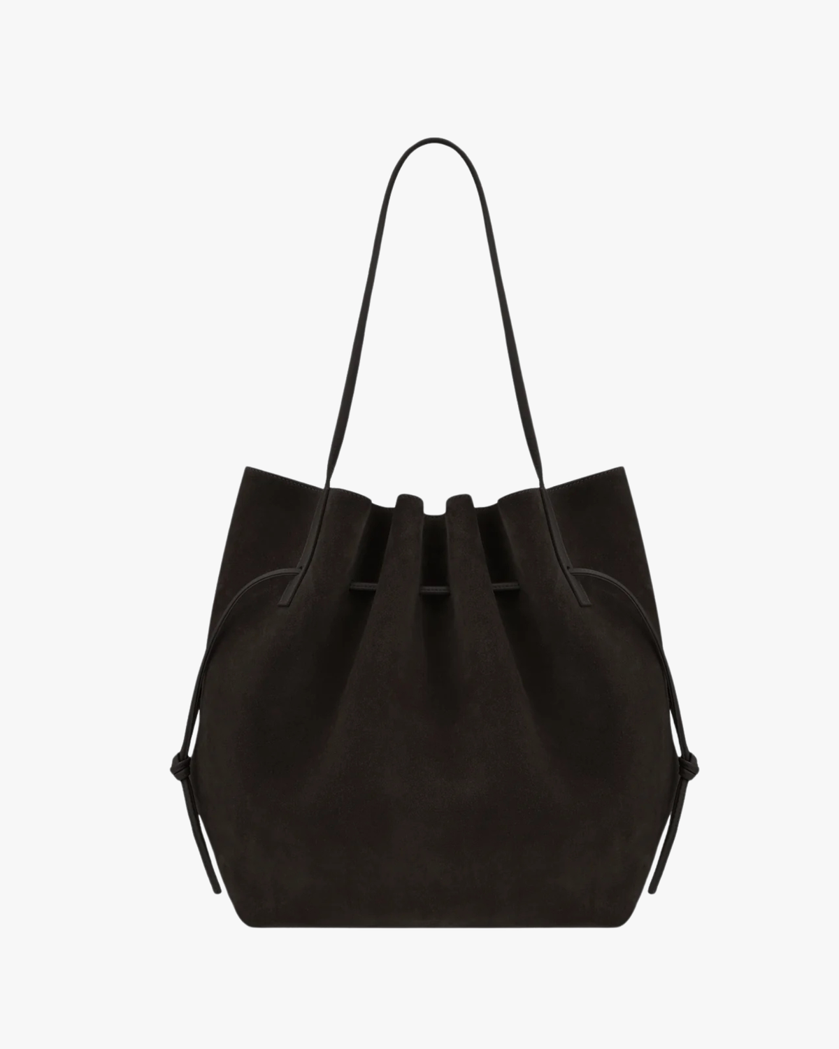 Drawstring Tote Scallop Ganache