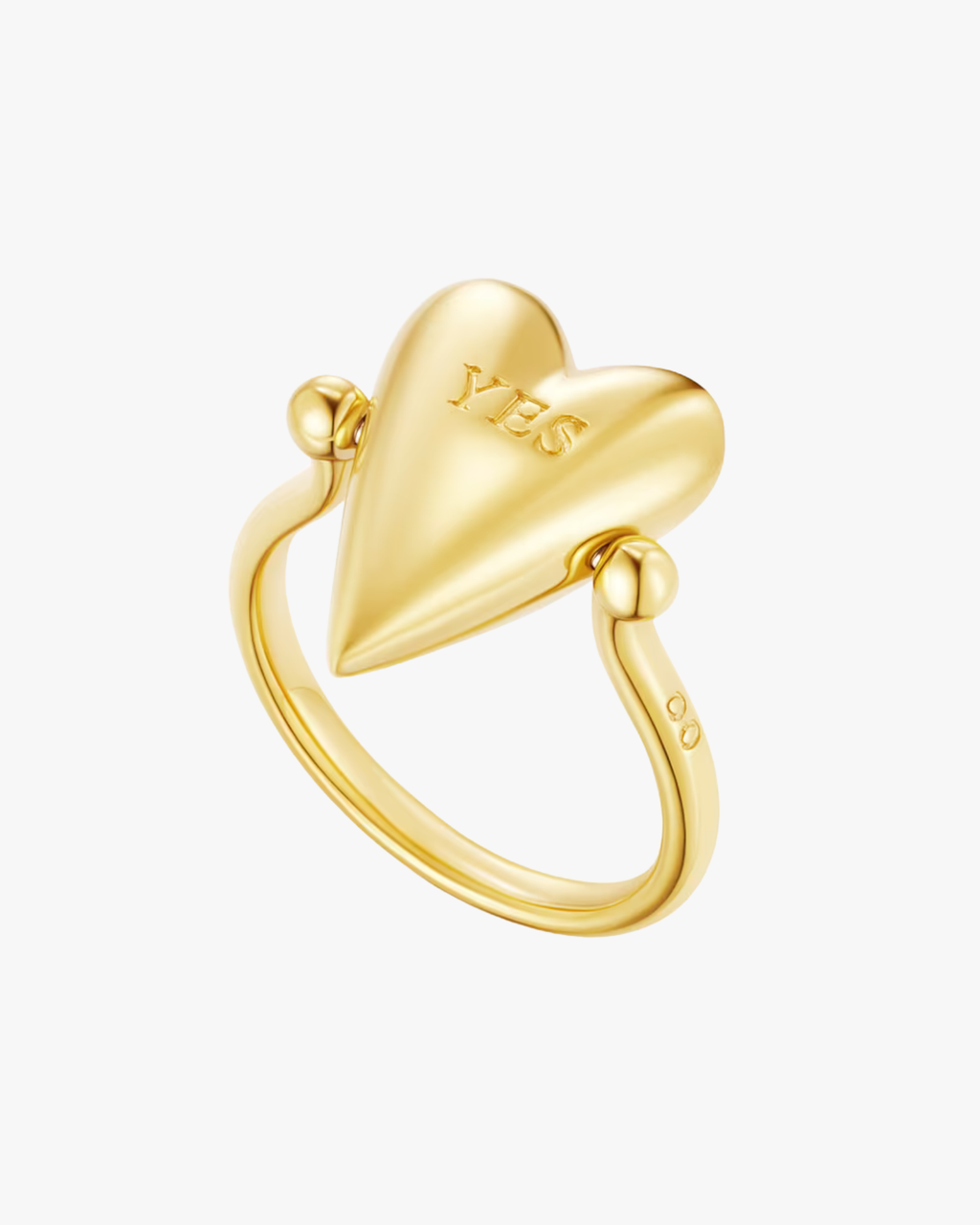 Heart Of Avgvst Flip Ring Gold Vermeil