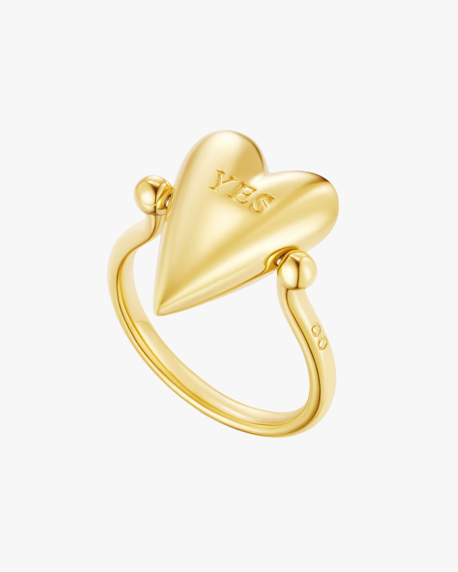 Heart Of Avgvst Flip Ring Gold Vermeil