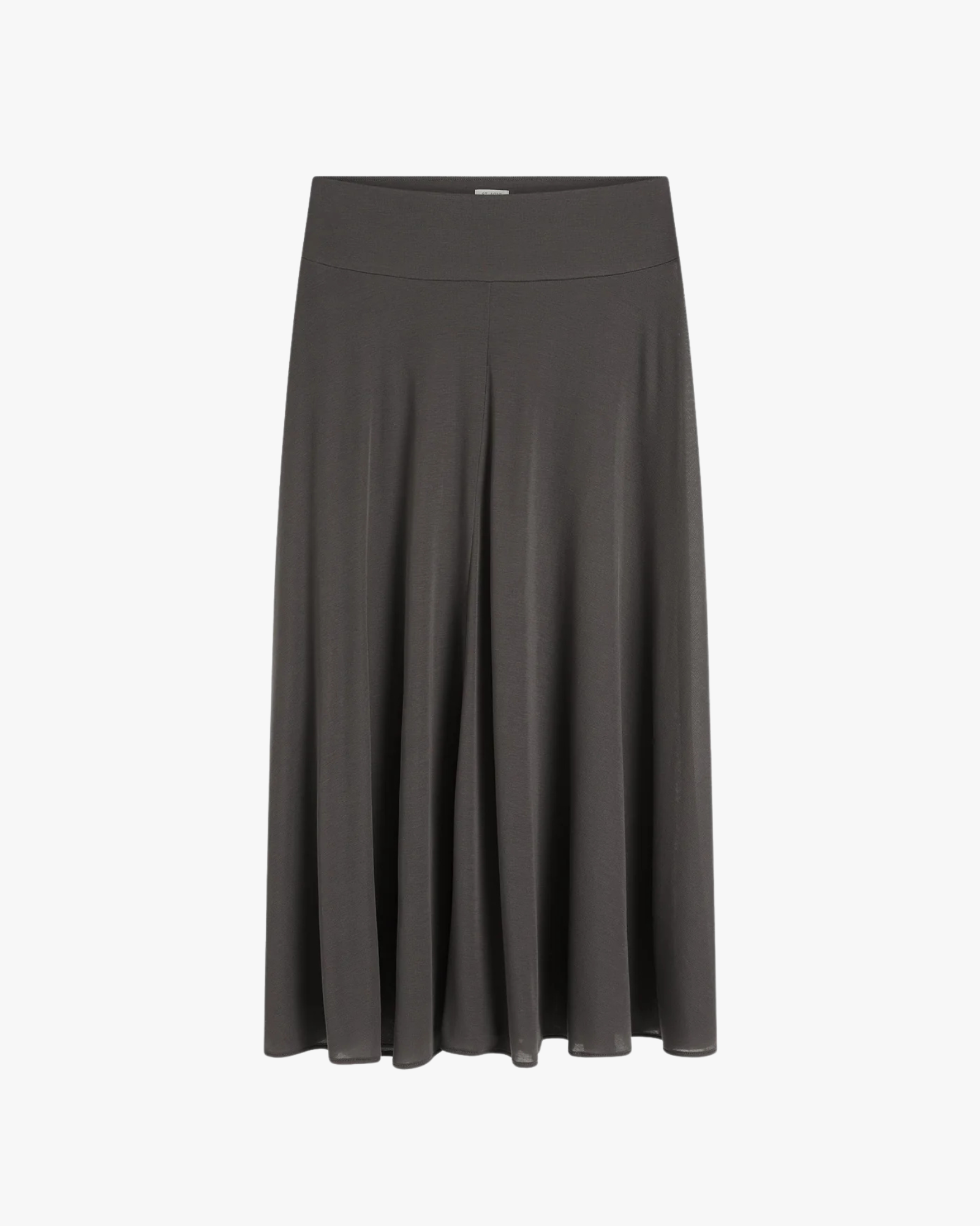 Fluid Jersey Skirt Soot