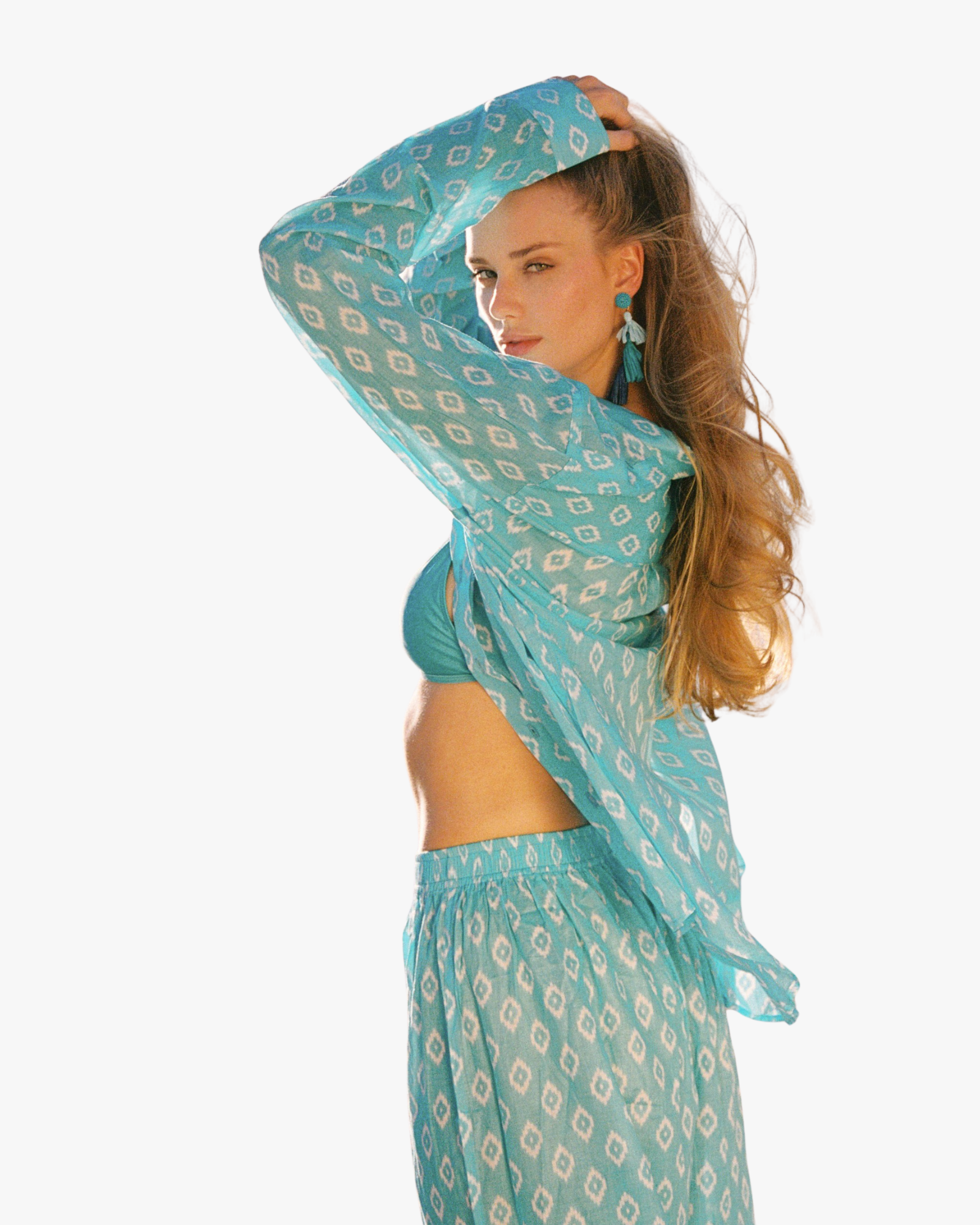 Mambo Set Oversize, Trouser And Shirt Light Blue