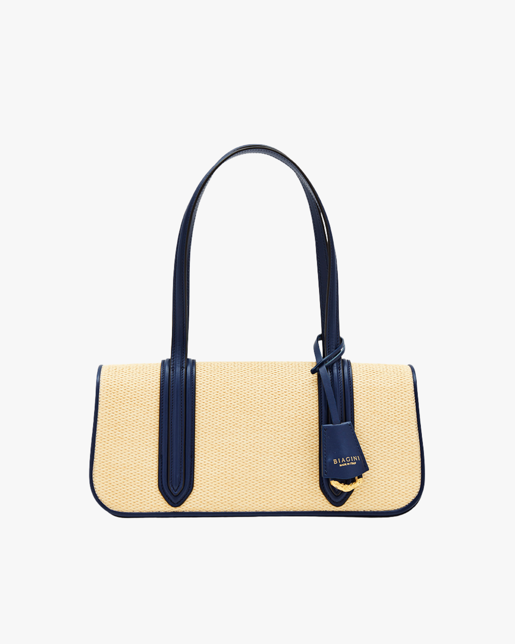 Bonissima Rafia Blue Shoulder Bag