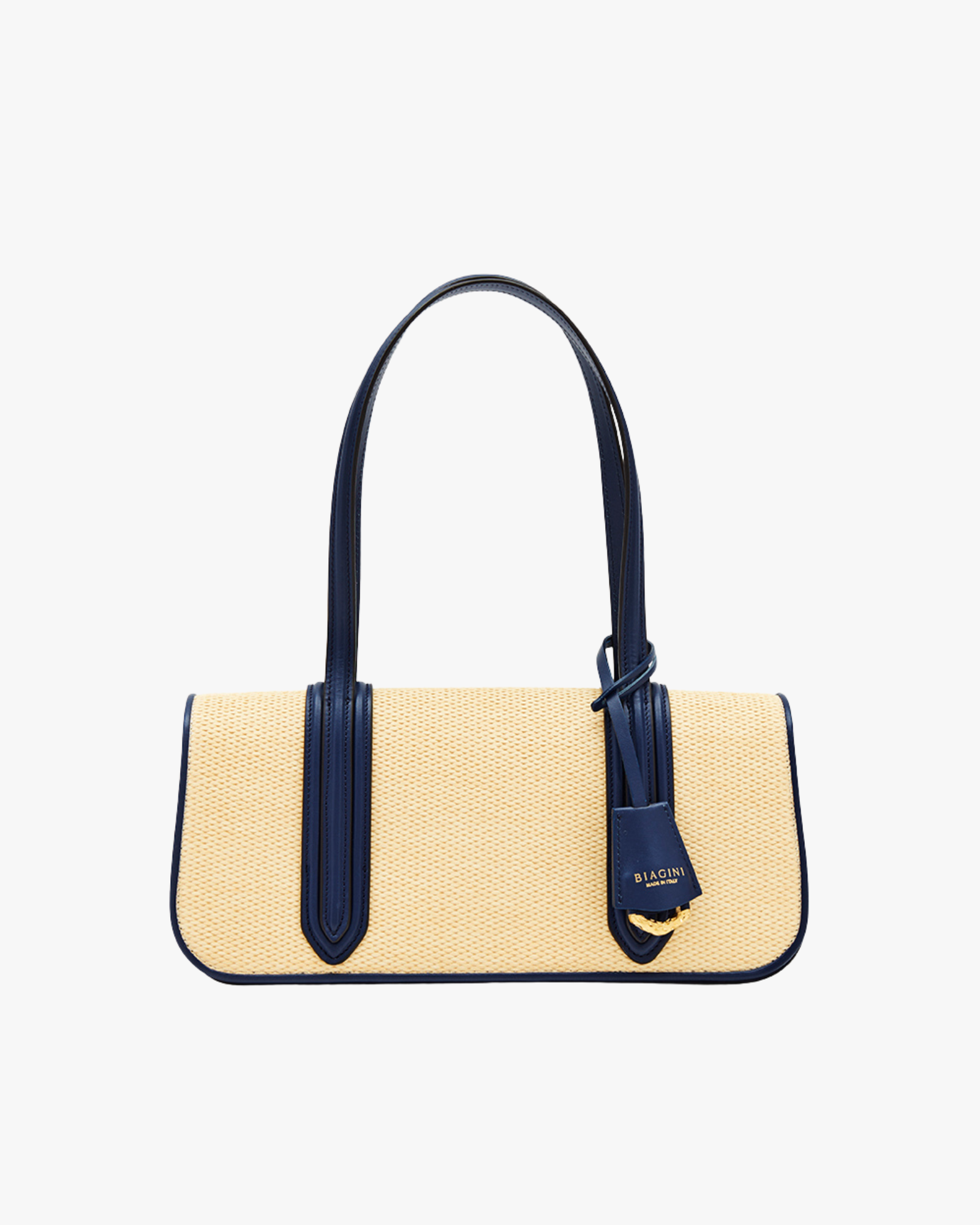 Bonissima Rafia Blue Shoulder Bag