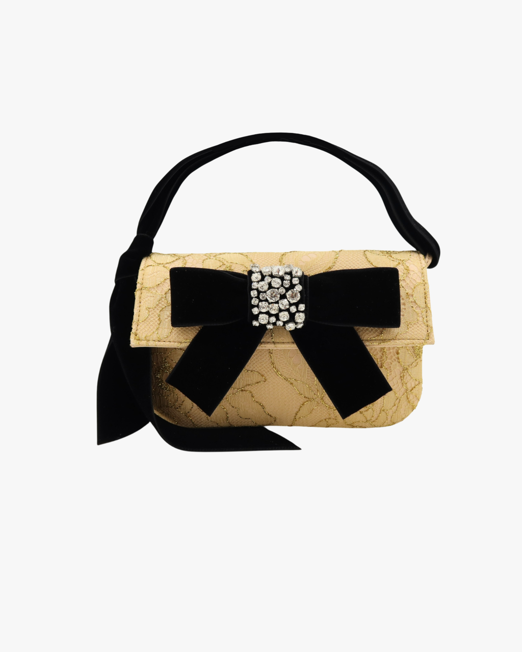 Clutch Bag Habibi Mini Lace Gold