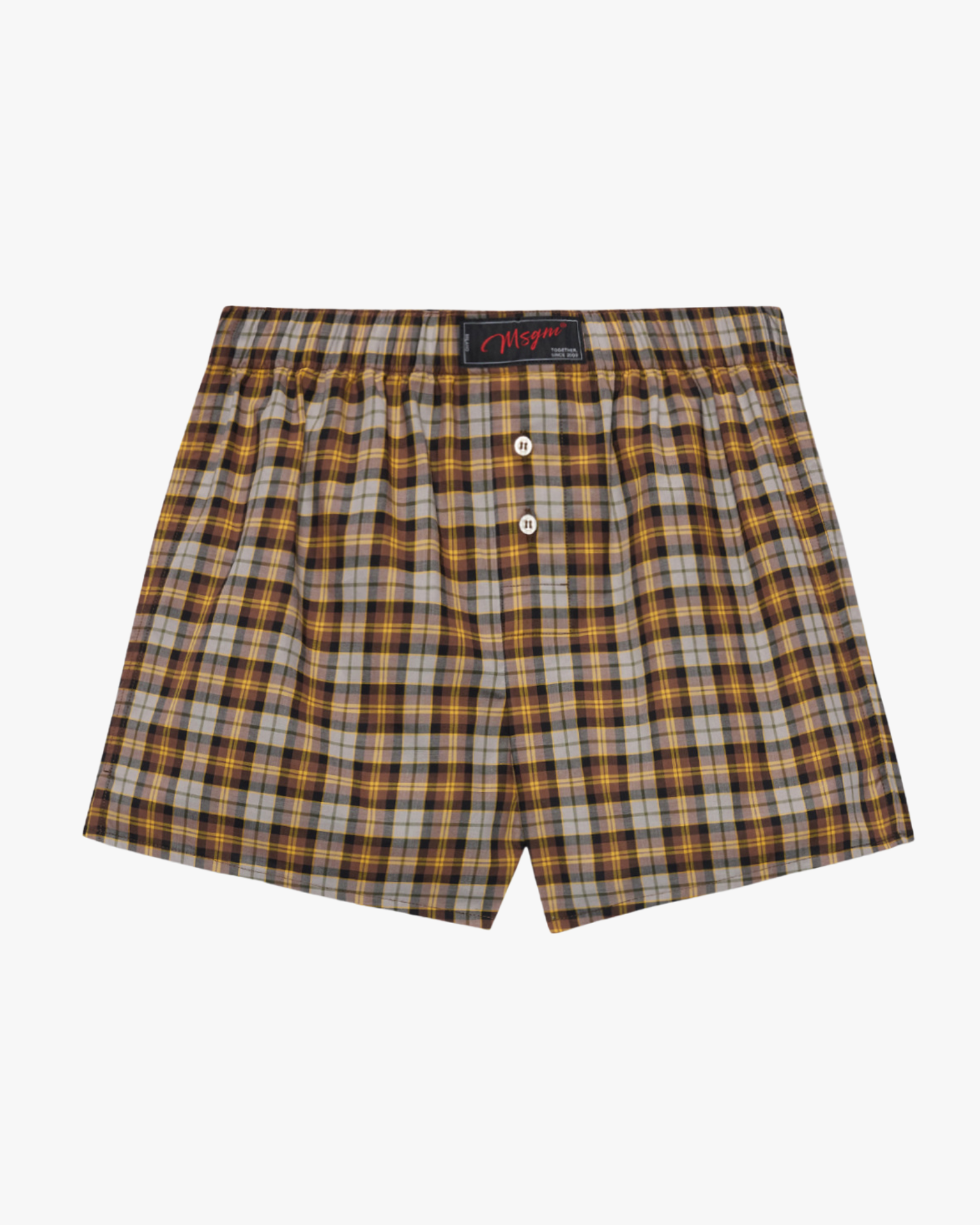 Check cotton boxer shorts