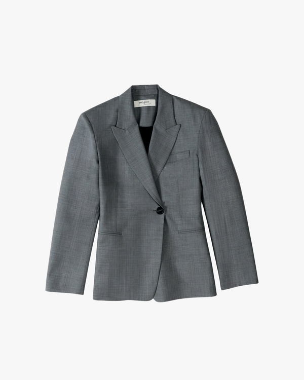Single-Button Blazer Eje Grey