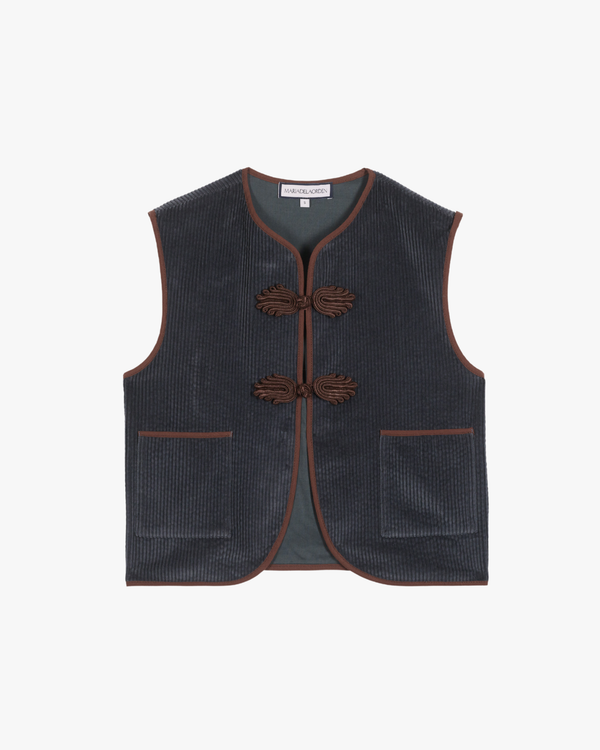 Vest Vienna Midnight Corduroy