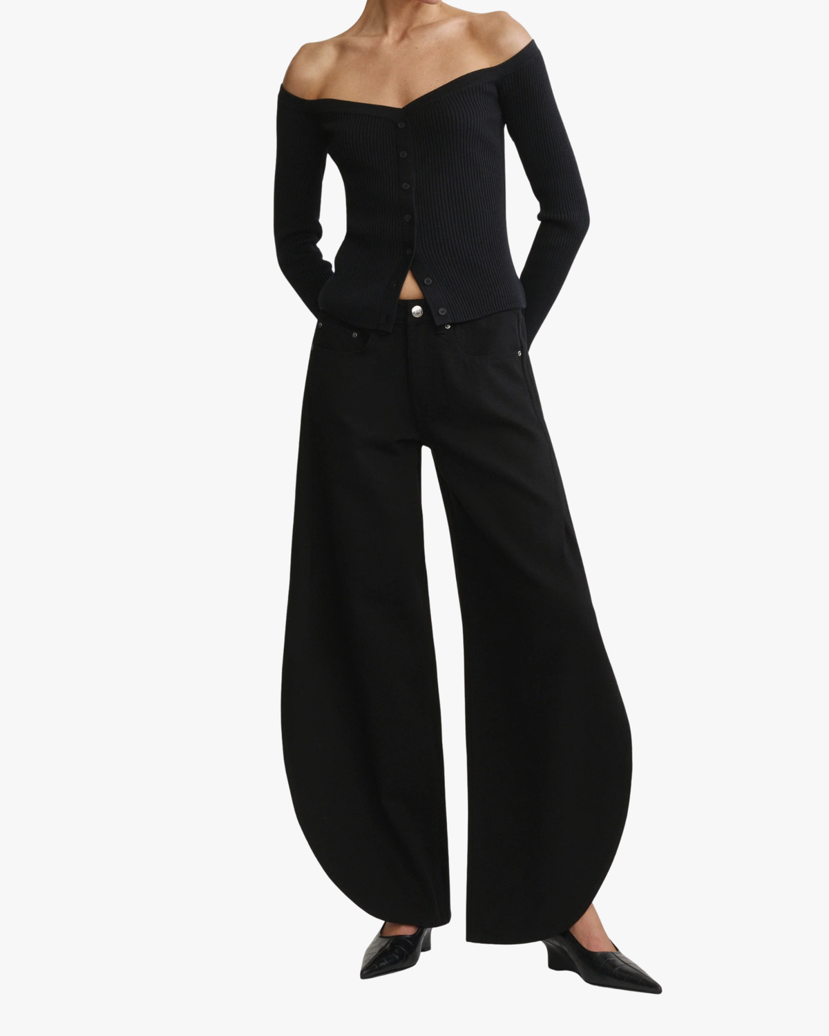 Jeans Rori Wide Barrel Barrel Vintage Black